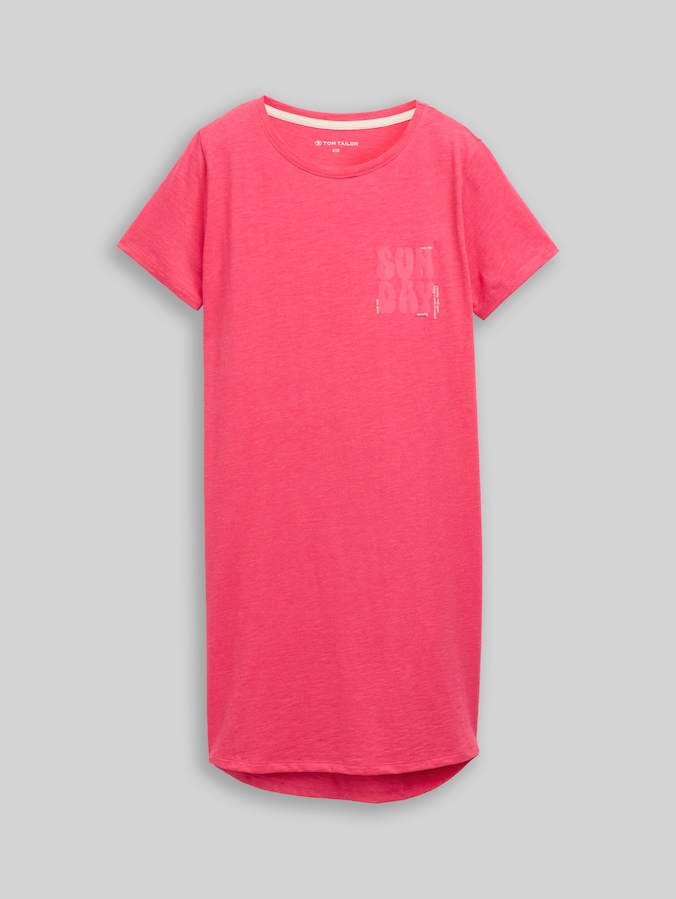 Nachthemd aus Baumwoll-Mix von Women, red-medium-solid