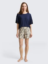 Pyjama set met motief - blue-dark-allover - zijaanzicht model