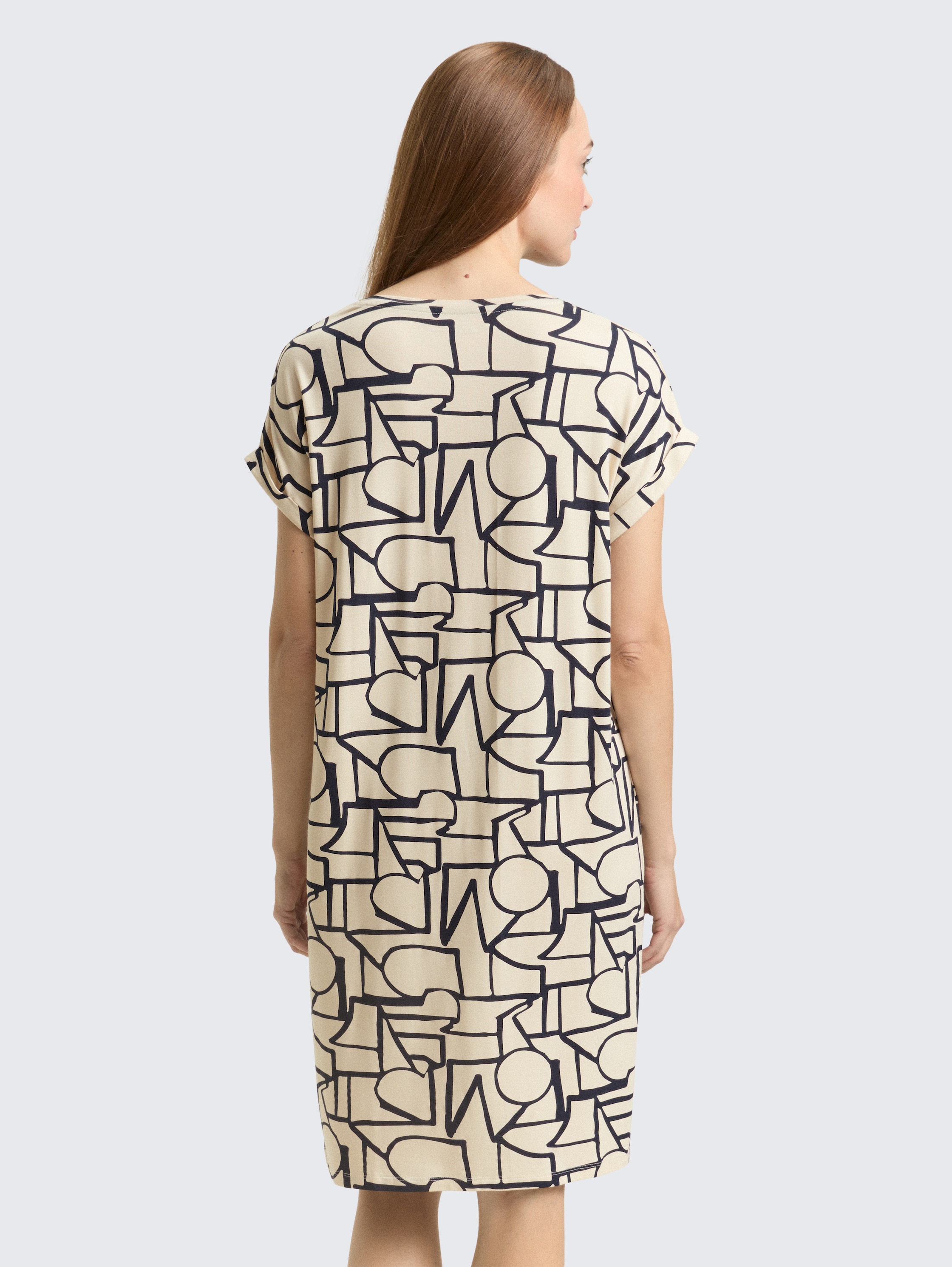 Nachthemd mit Muster - braunhellallover - 