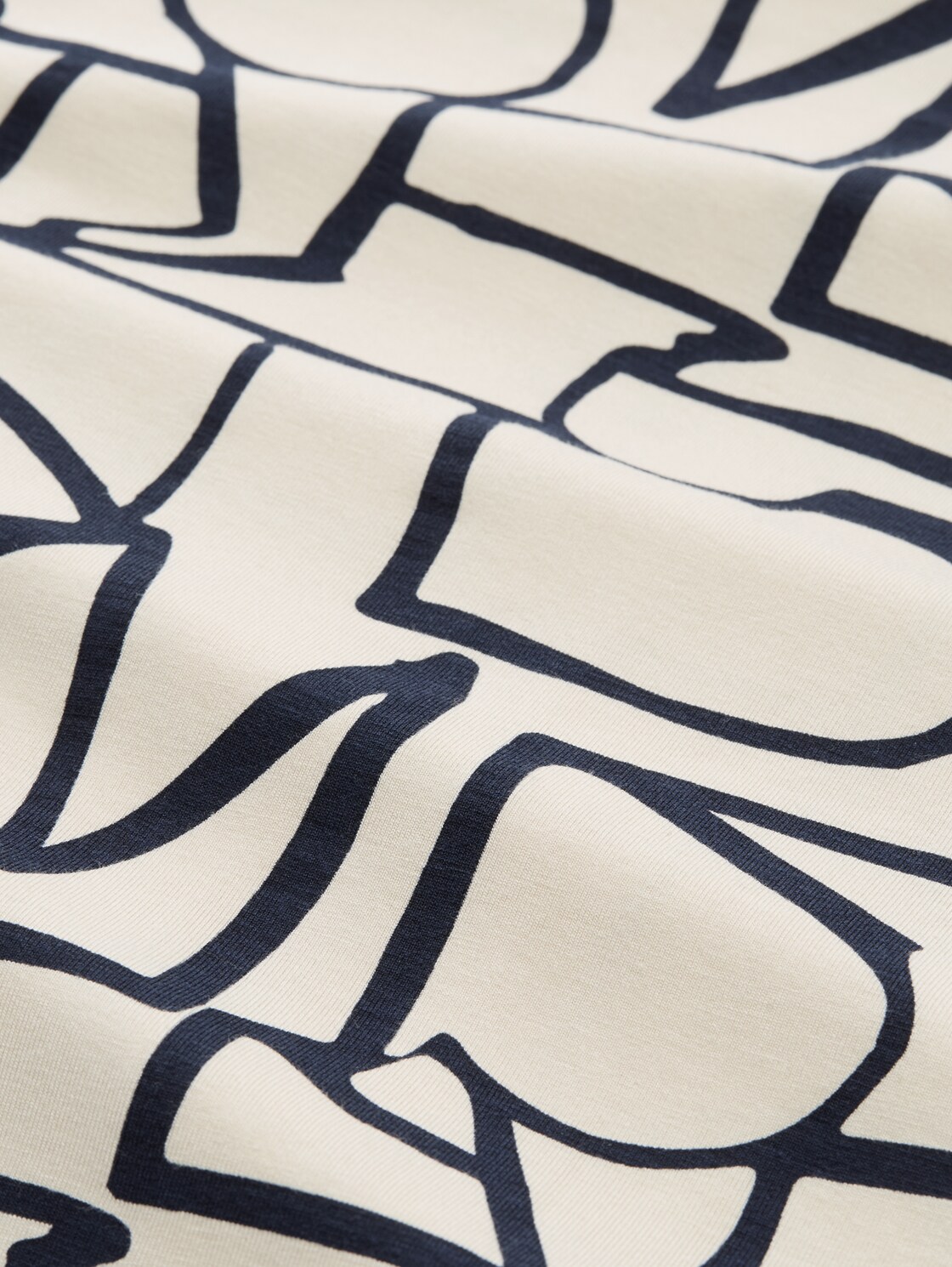 Nachthemd met patroon - braun-hell-Allover - Materiaalweergave