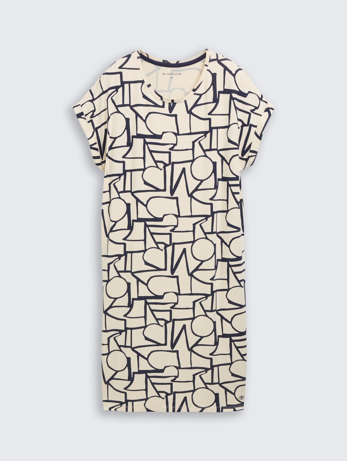 Nachthemd met patroon - braun-hell-Allover - Product vooraanzicht