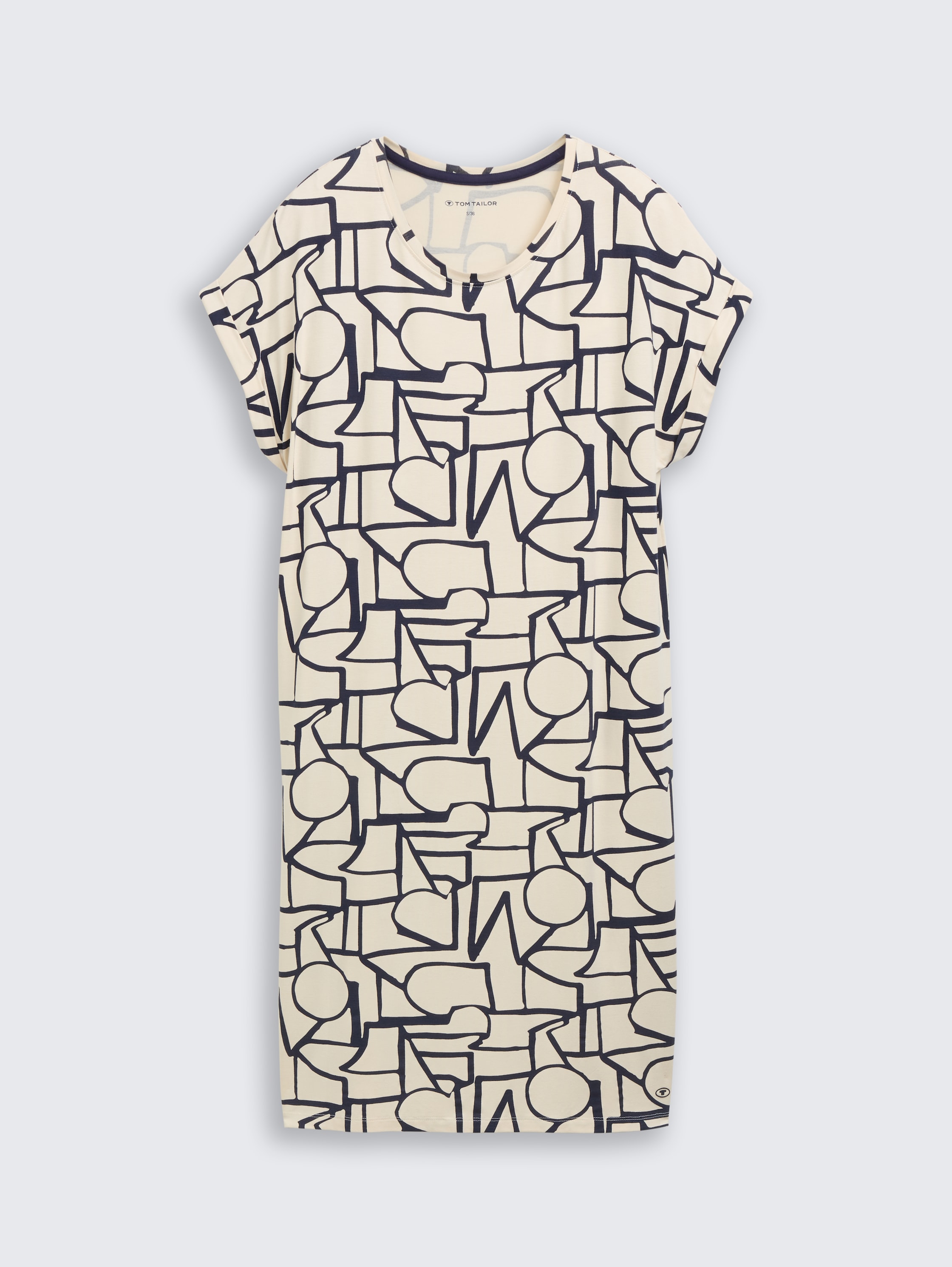 Nachthemd mit Muster - braunhellallover - 