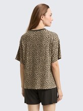 Ensemble pyjama à imprimé léopard - braun-mittel-Allover - Vue arrière du modèle