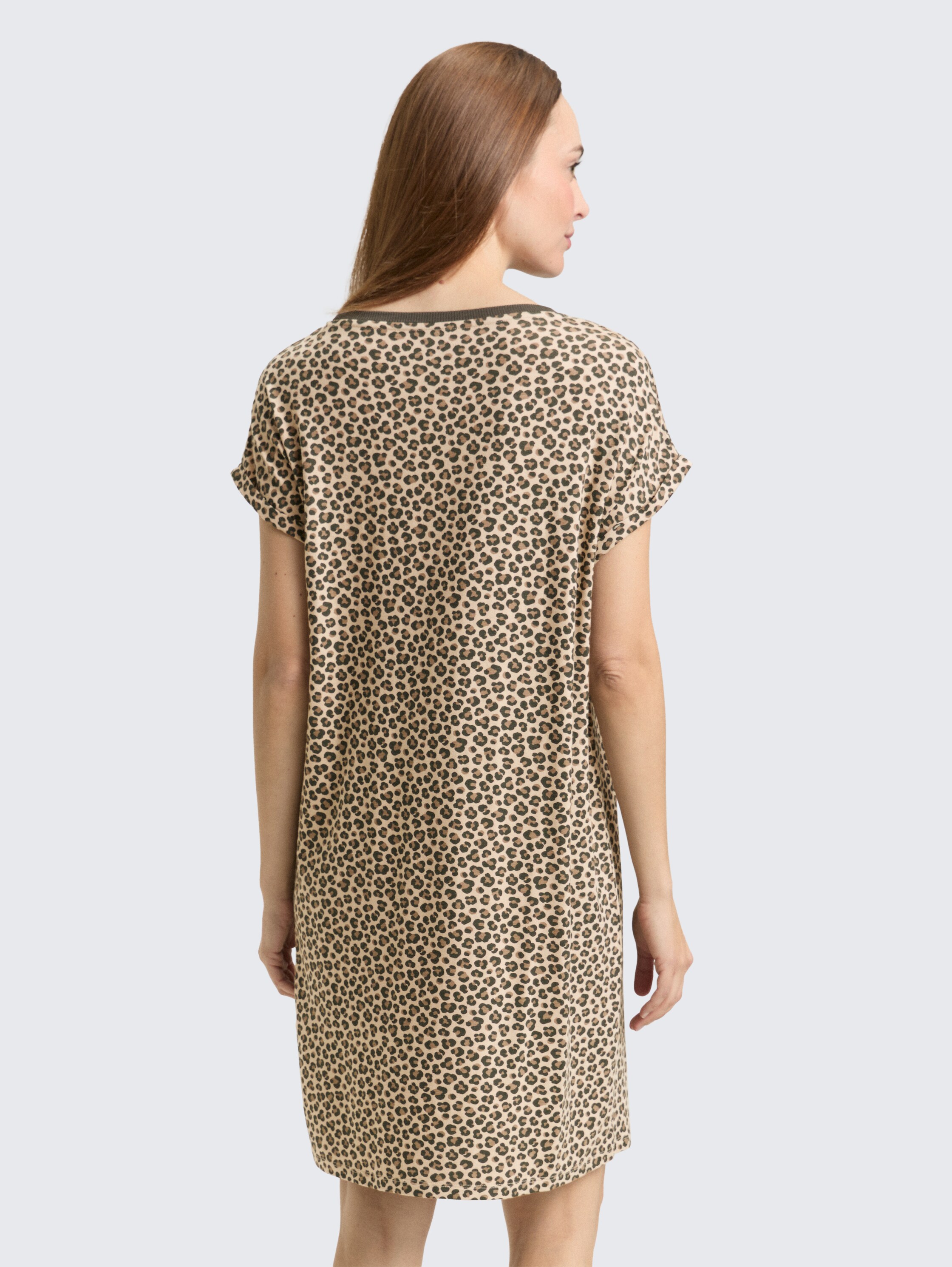 Nightdress with leopard print - braunmittelallover - 