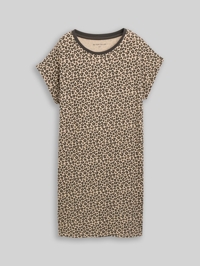 Nachtjapon met luipaardprint door Women, braun-mittel-Allover