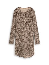 Ausgewählt, Nachthemd mit Leo-Print von Tom Tailor, beige