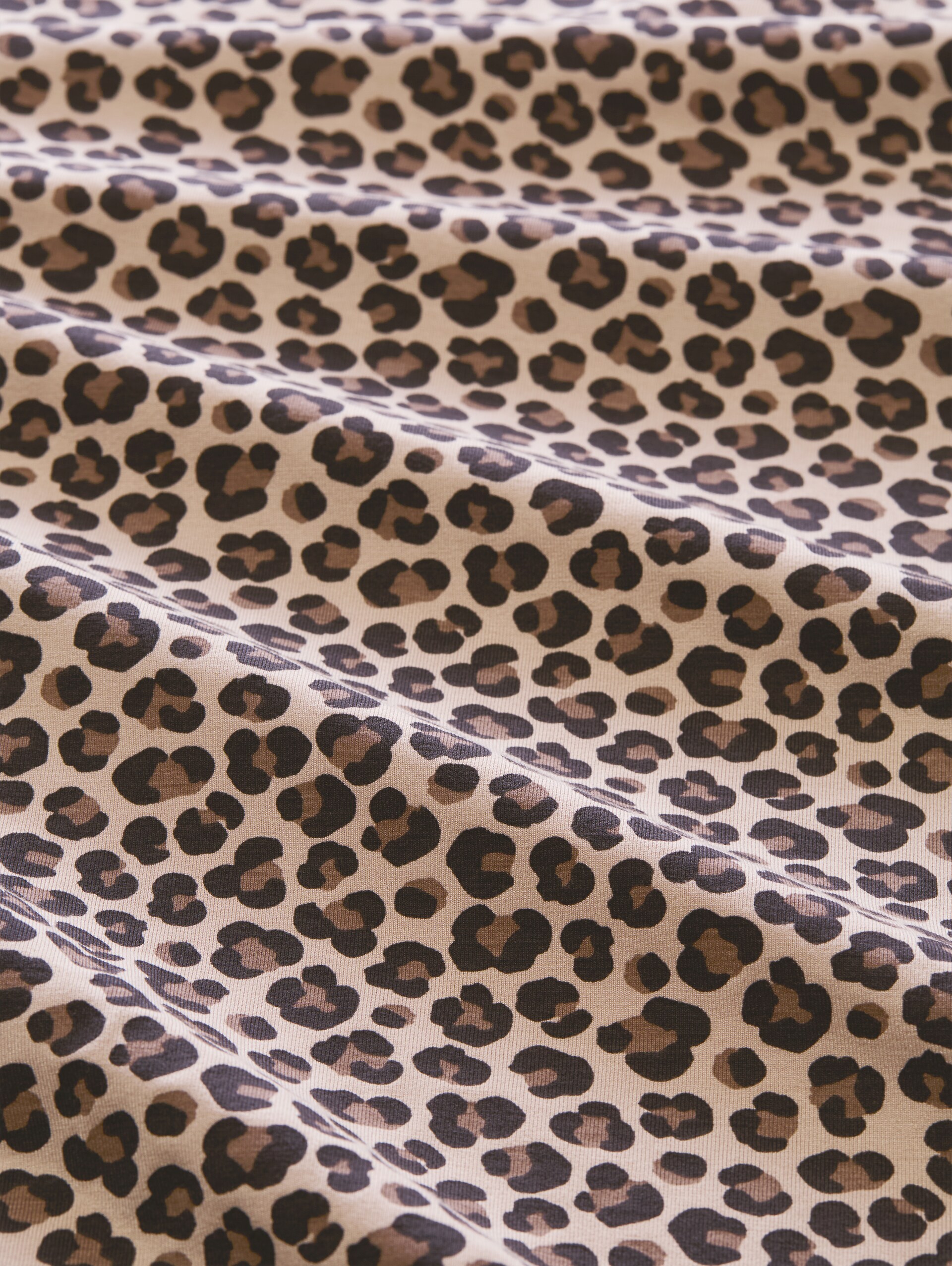 Nachthemd mit Leo-Print - braun-mittel-Allover - Material-Ansicht
