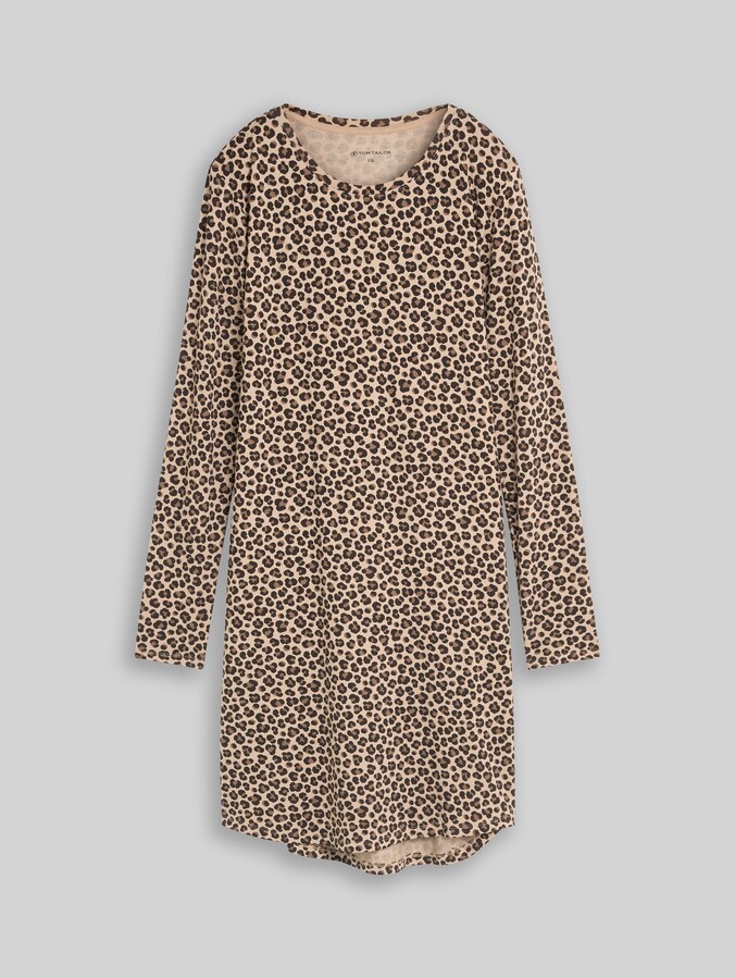 Nightdress with animal print by Women, braun-mittel-Allover