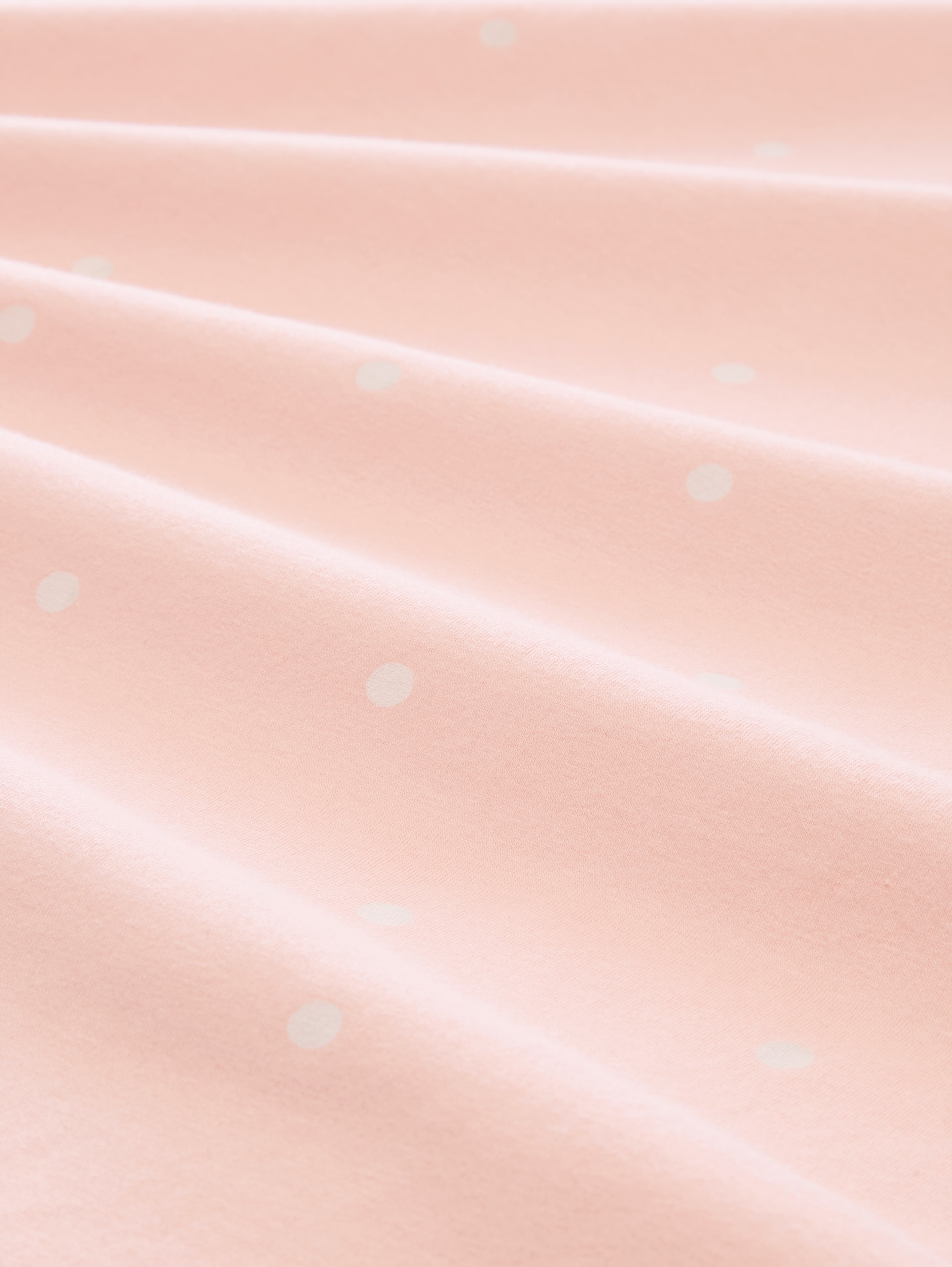 Nachtjapon met stippenprint van katoen - red-light-dots - Materiaalweergave