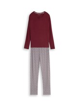 Ausgewählt, Pyjama-Set mit Allover-Print von Tom Tailor, rot