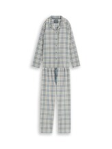 Ausgewählt, Pyjama-Set mit Karomuster aus Baumwolle von Tom Tailor, grün