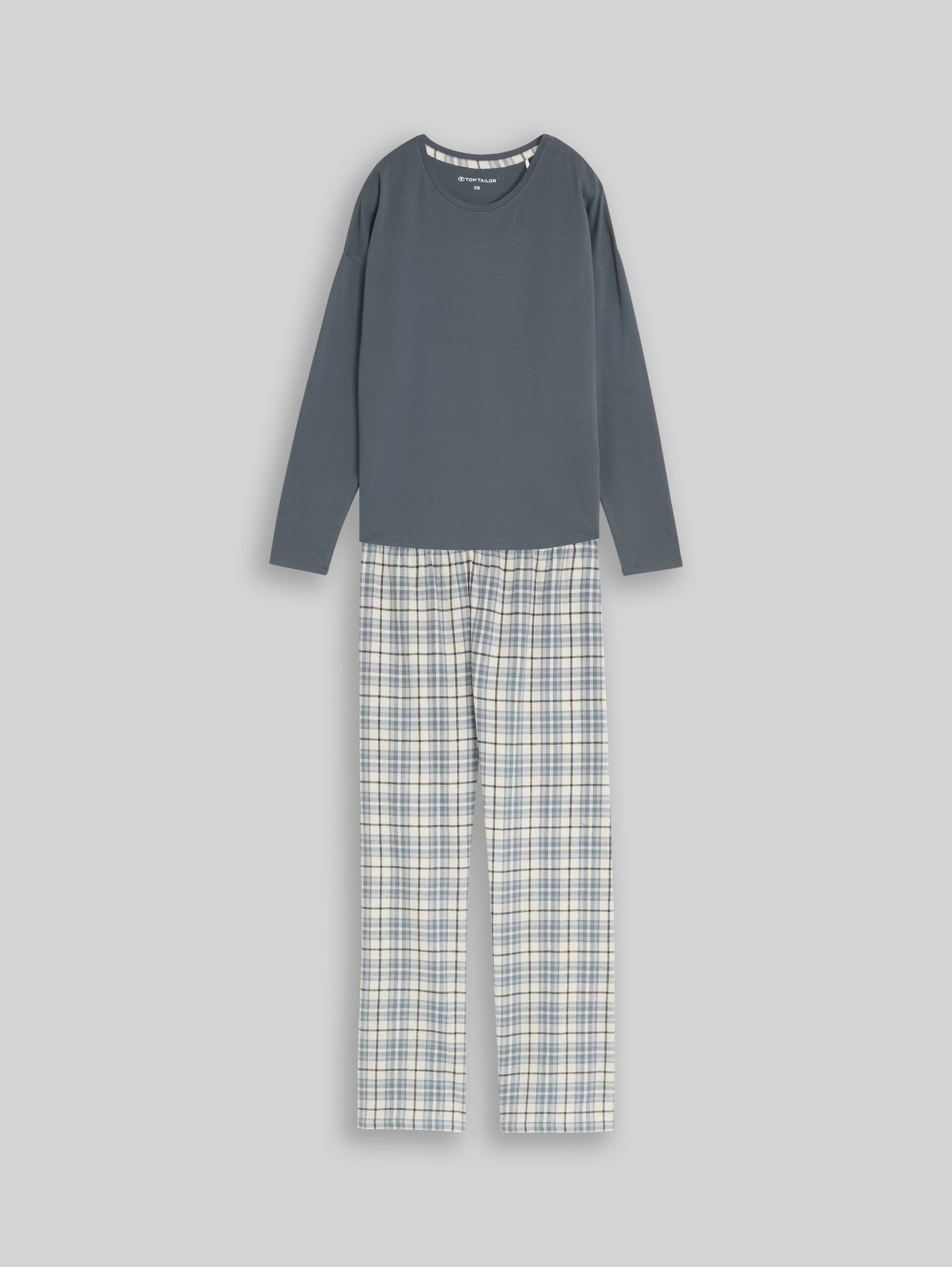 Ensemble pyjama à carreaux - green-medium-check - Vue de face du produit