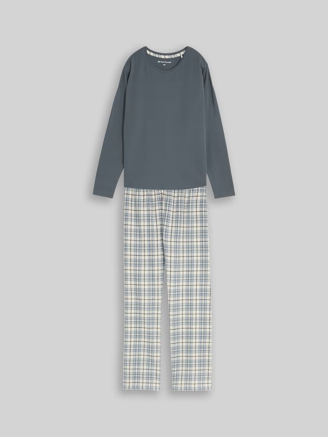 Ensemble pyjama avec motif à carreaux par Women, green-medium-check