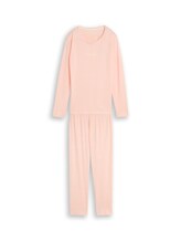 Geselecteerd, Pyjamaset met stippenprint van katoen door Tom Tailor, rosa