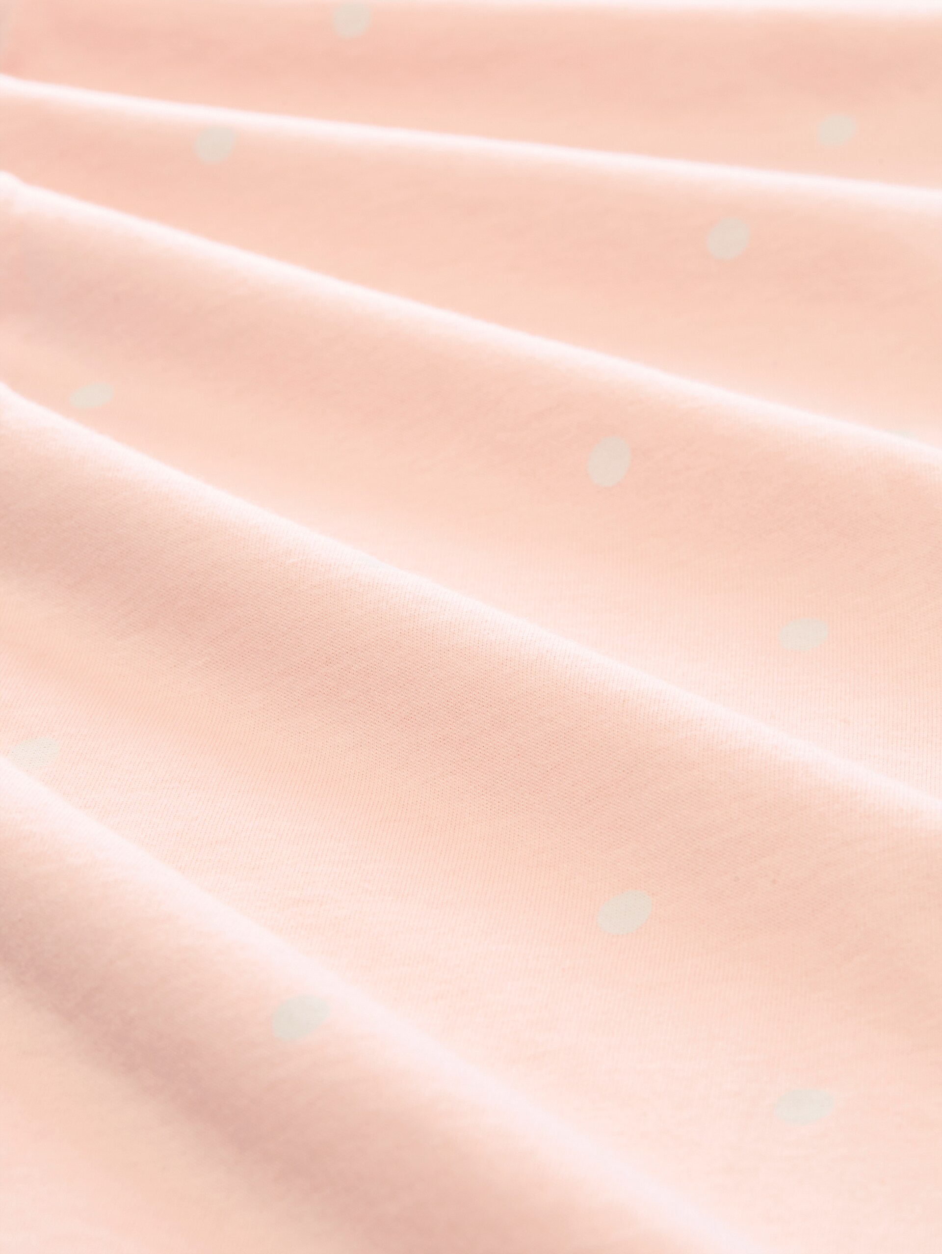 Pyjamaset met stippenprint van katoen - red-light-dots - Materiaalweergave