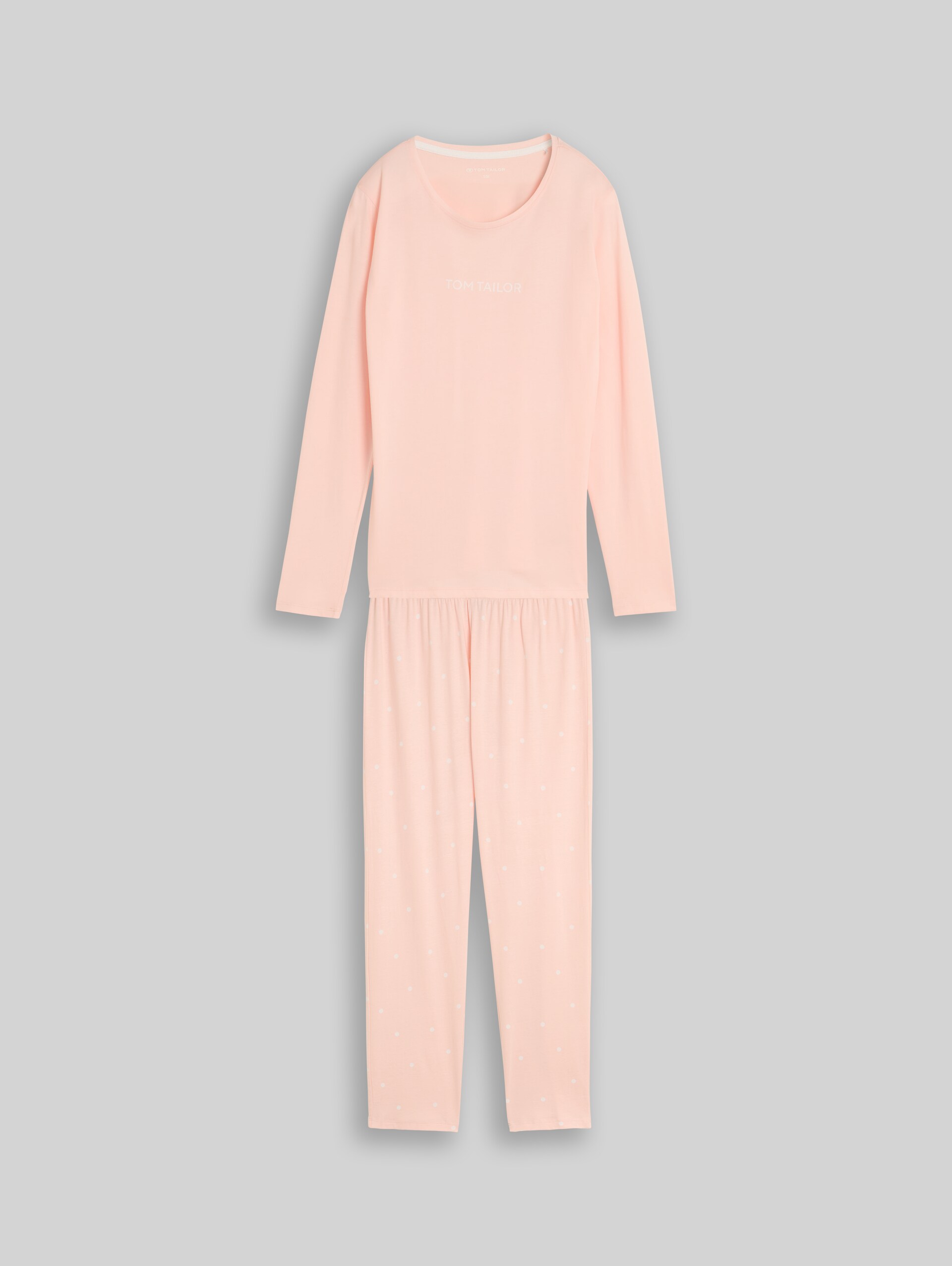 Pyjamaset met stippenprint van katoen - red-light-dots - Product vooraanzicht