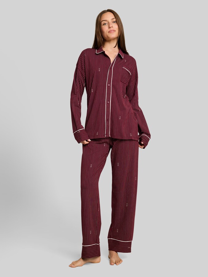 Pyjamaset met streepmotief door Women, red-medium-stripes