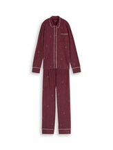 Geselecteerd, Pyjamaset met streepmotief door Tom Tailor, rood