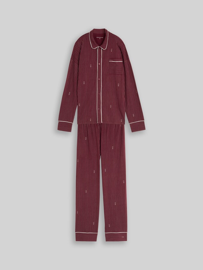 Pyjamaset met streepmotief door Women, red-medium-stripes