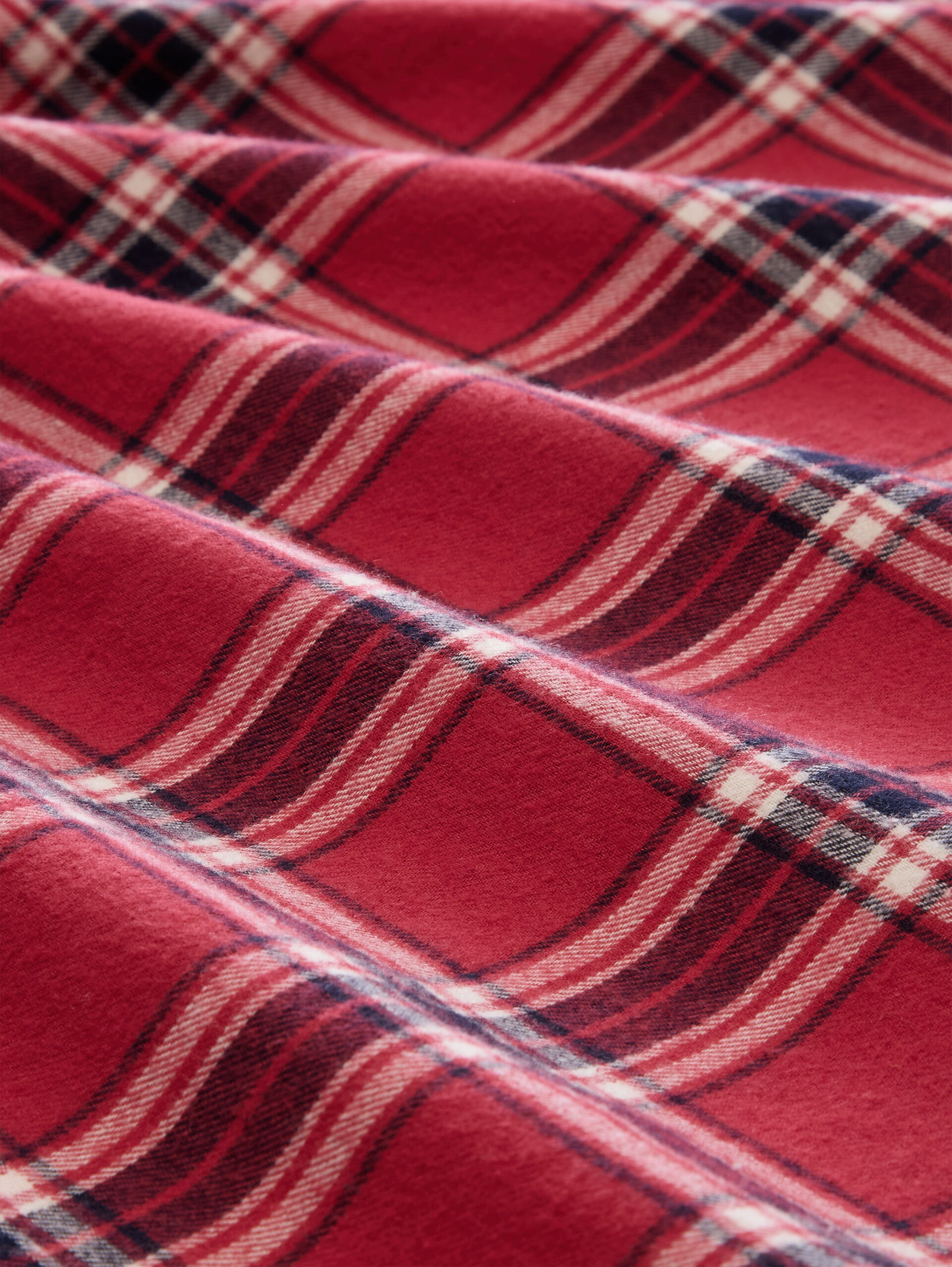 Pyjamaset met ruitjespatroon van katoen - red-medium-check - Materiaalweergave