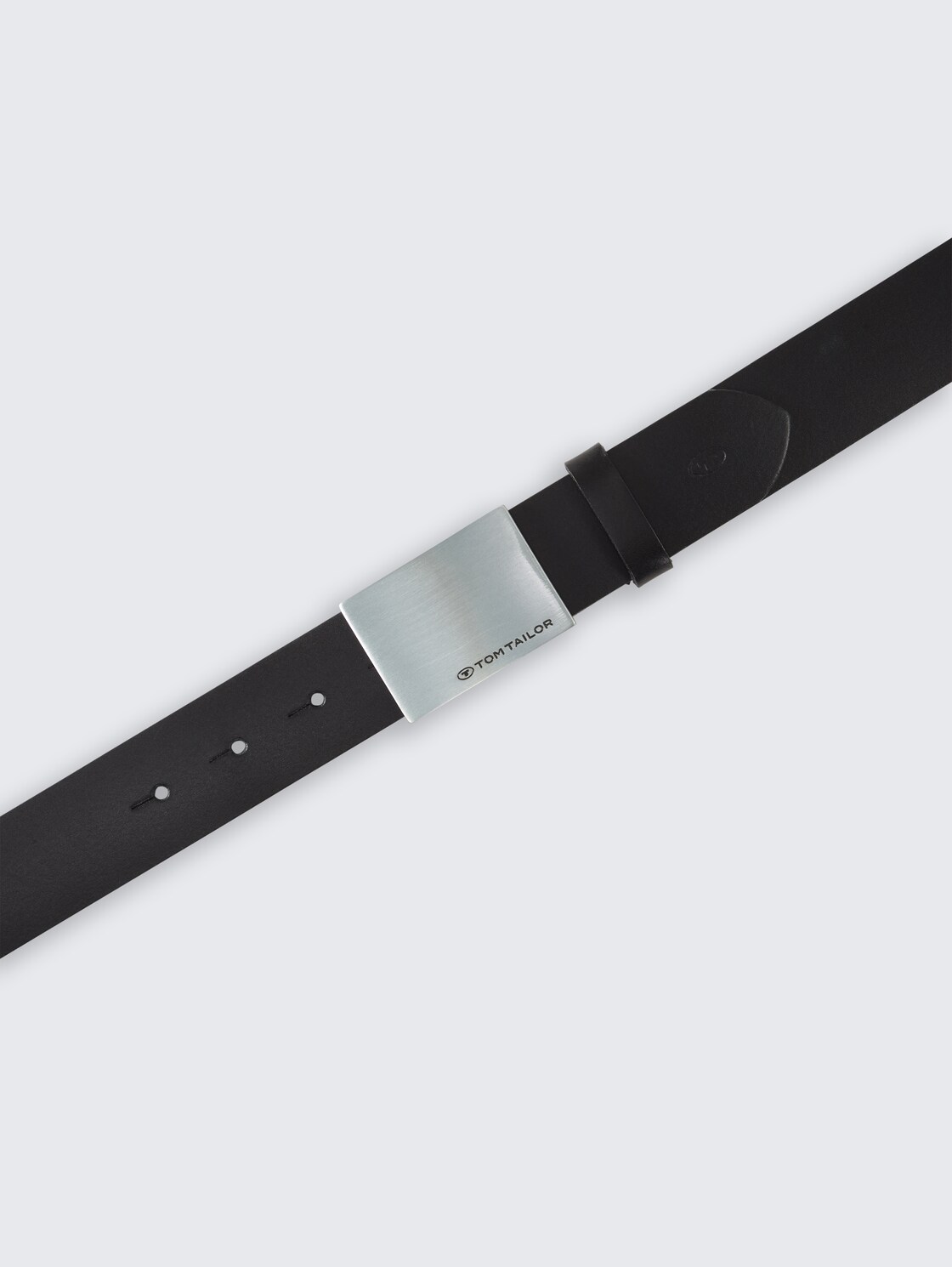 TTBOB Ledergürtel mit Koppelschließe - black uni - Produkt-Ansicht von oben 