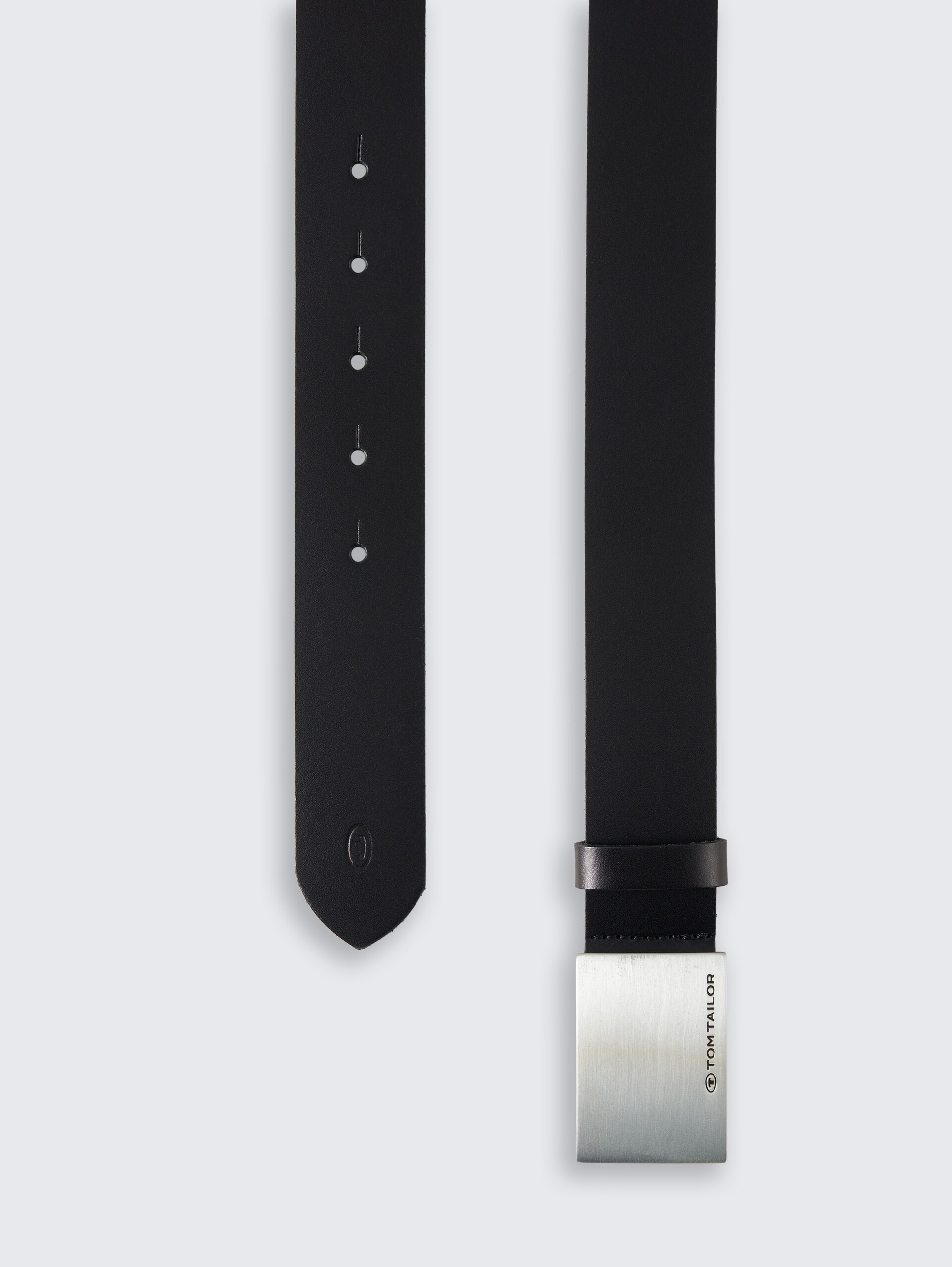 TTBOB Ledergürtel mit Koppelschließe - black uni - Produkt-Ansicht von oben 