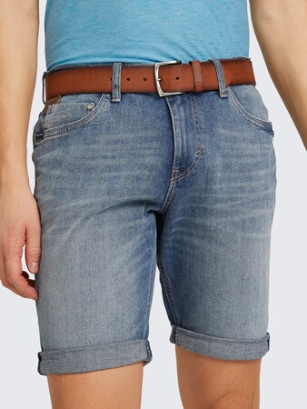 TTWILL Ledergürtel mit eckiger Dornschließe von Men, light brown uni