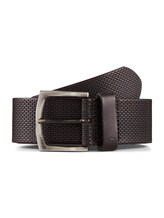 Niet geselecteerd, TTWILL leren riem met vierkante gesp door , zwart