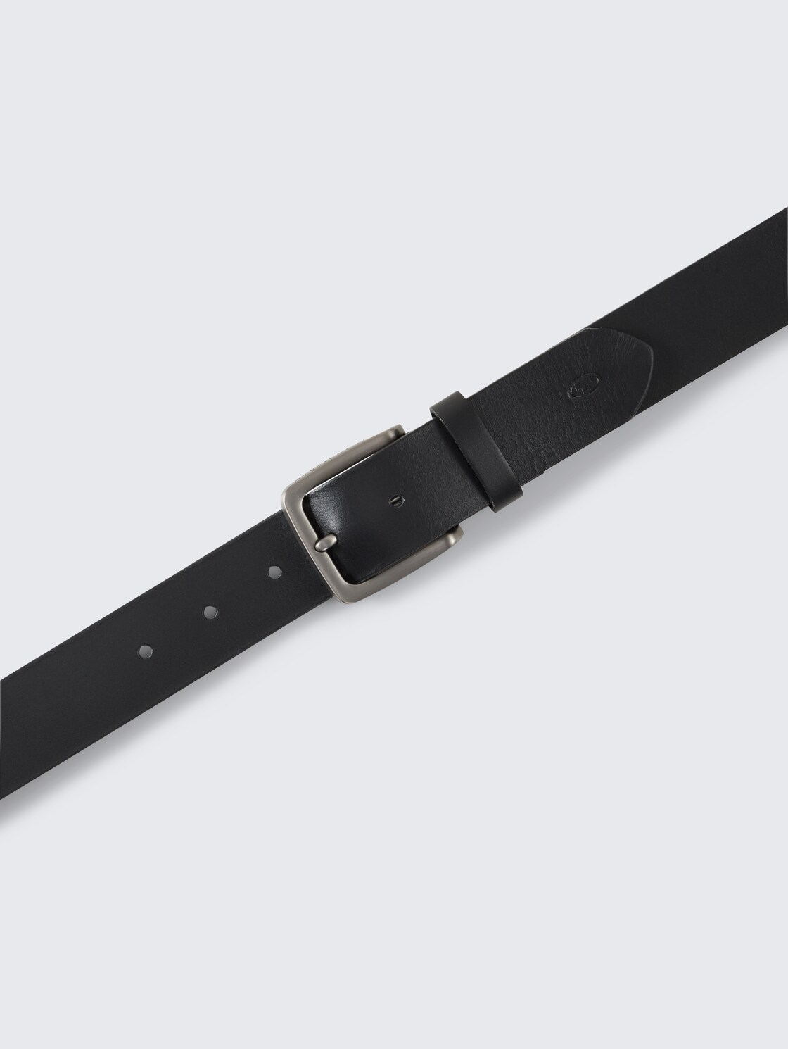 TTSCOTT Ledergürtel mit eckiger Dornschließe - black uni - Produkt-Ansicht von oben 