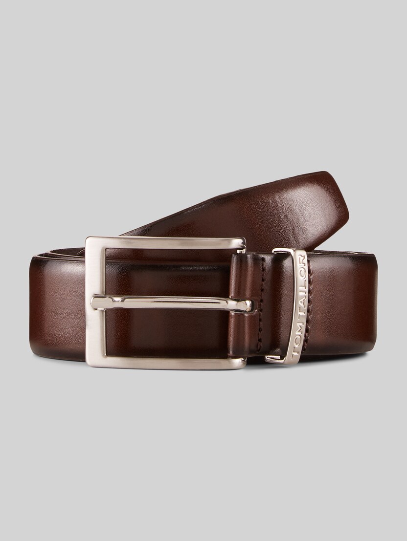 TTBILL belt with square pin buckle by Men, brown uni