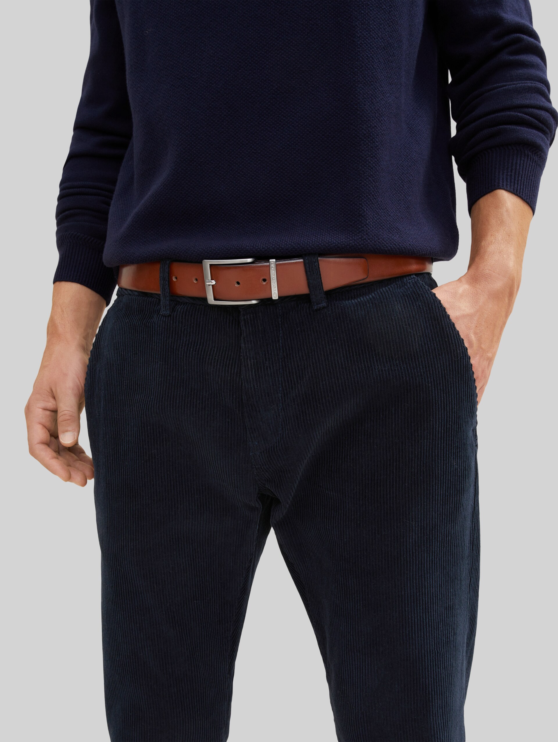 TTBILL belt with square pin buckle - light brown uni