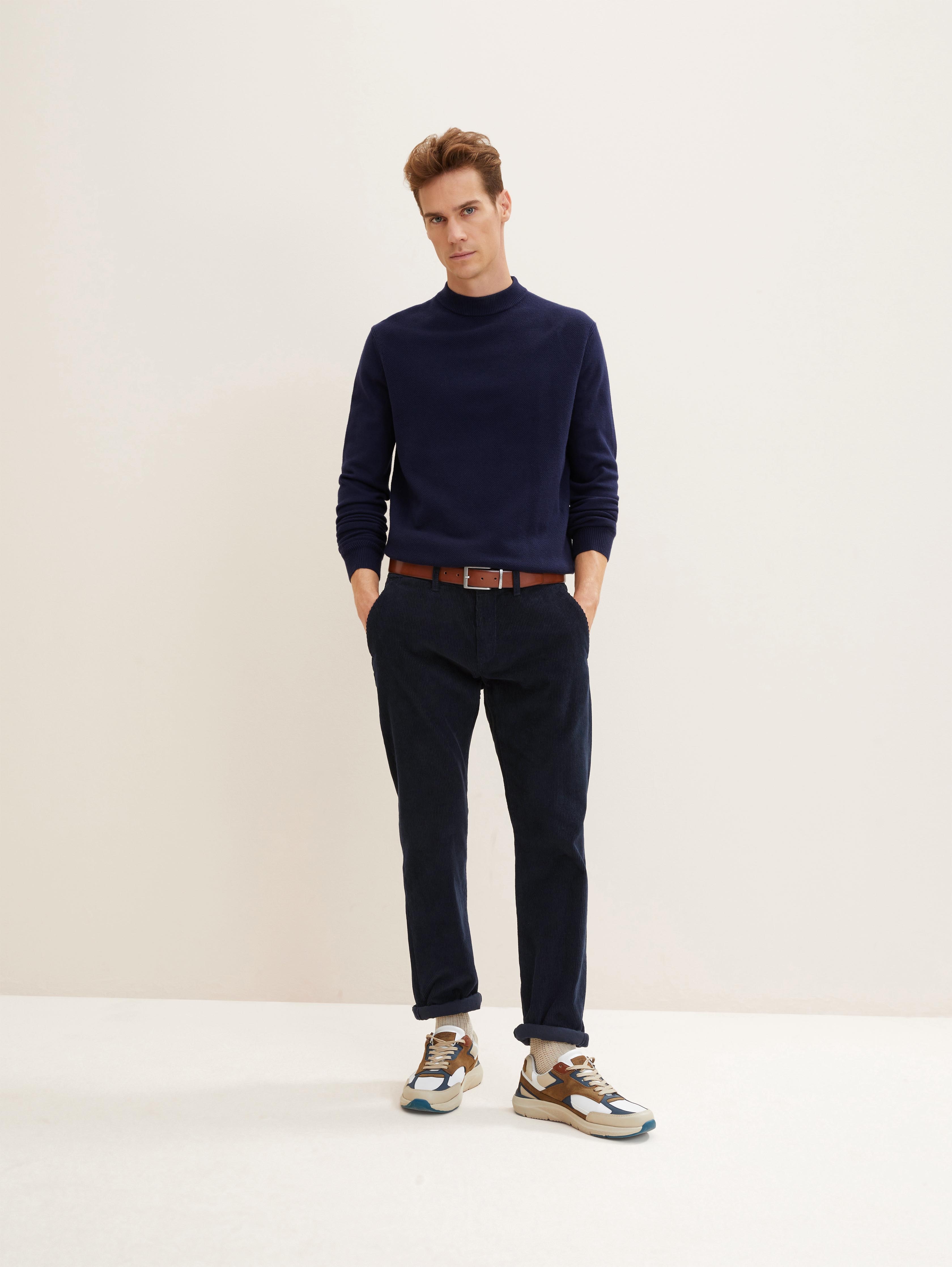 TTBILL Gürtel mit eckiger Dornschließe von Men, light brown uni