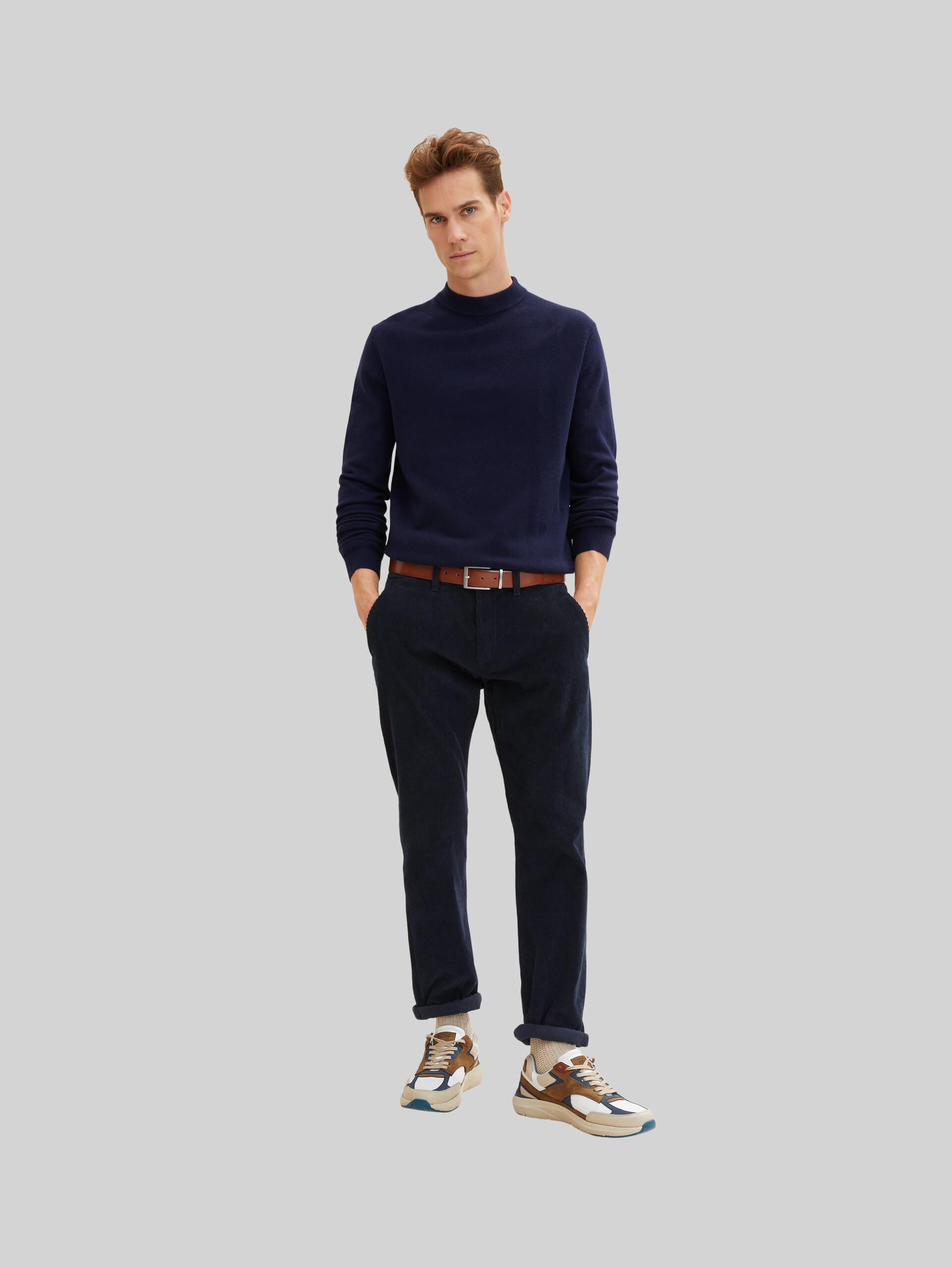 TTBILL belt with square pin buckle - light brown uni