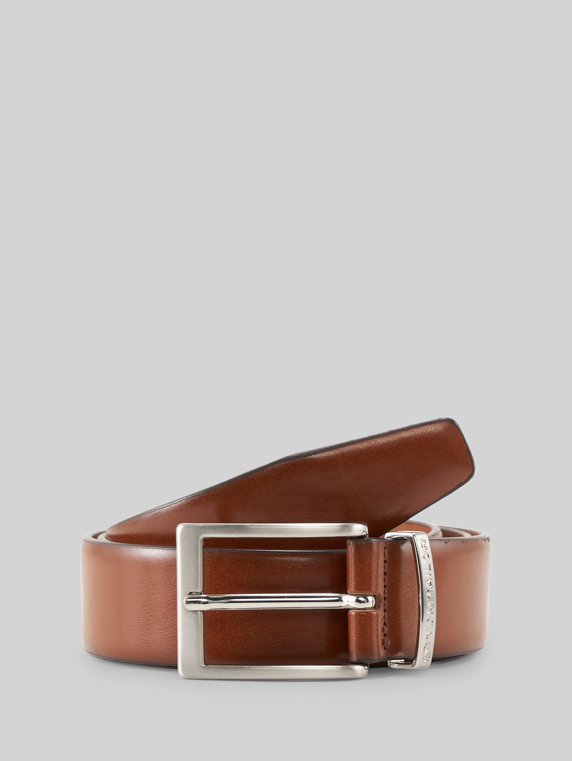 TTBILL belt with square pin buckle - light brown uni - Front product view