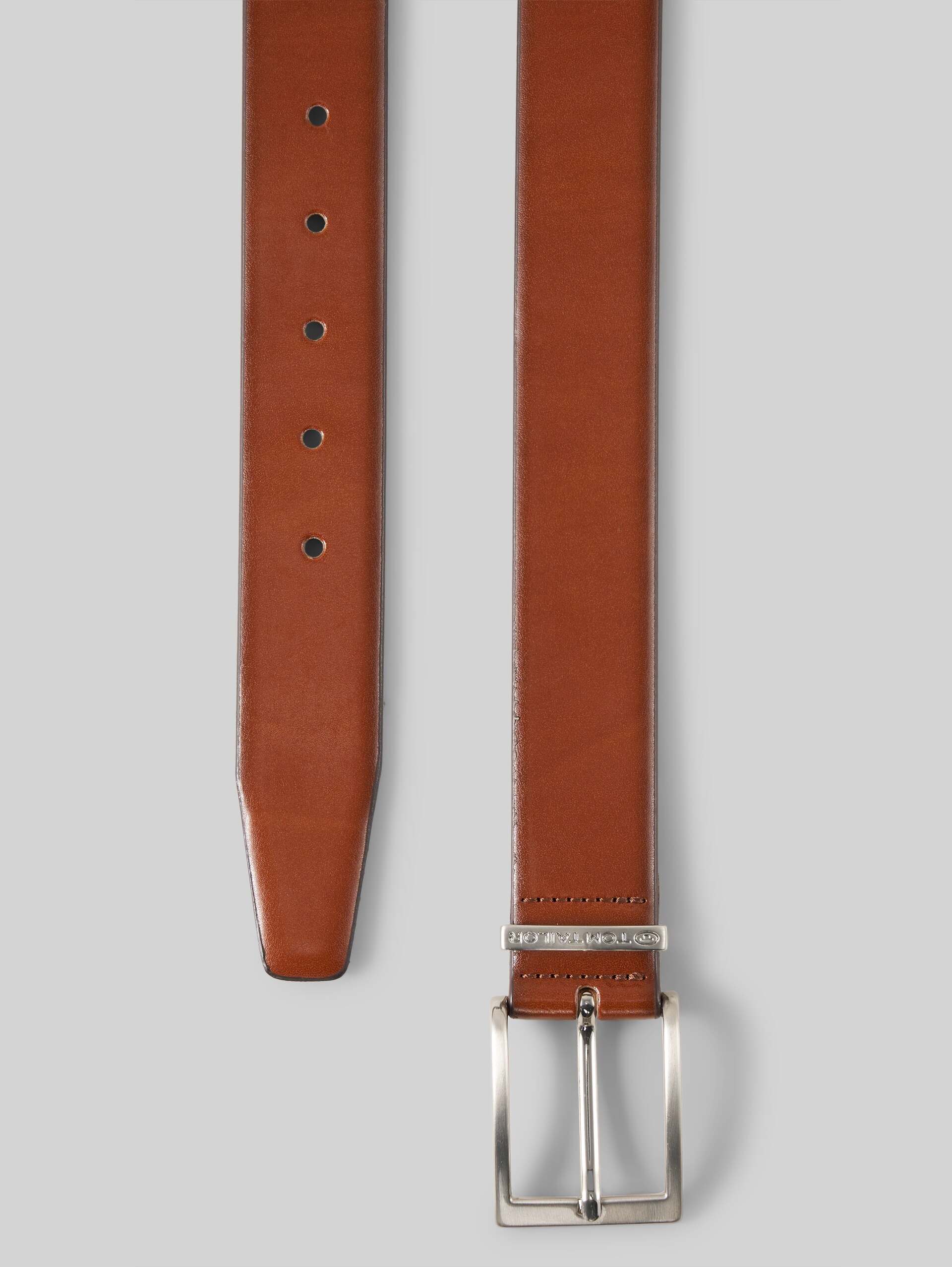 TTBILL belt with square pin buckle - light brown uni - Product view from top 