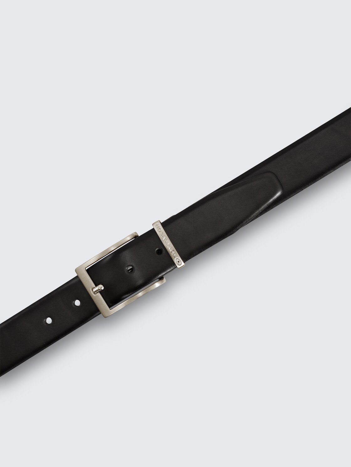 TTBILL Gürtel mit eckiger Dornschließe - black uni - Produkt-Ansicht von oben 