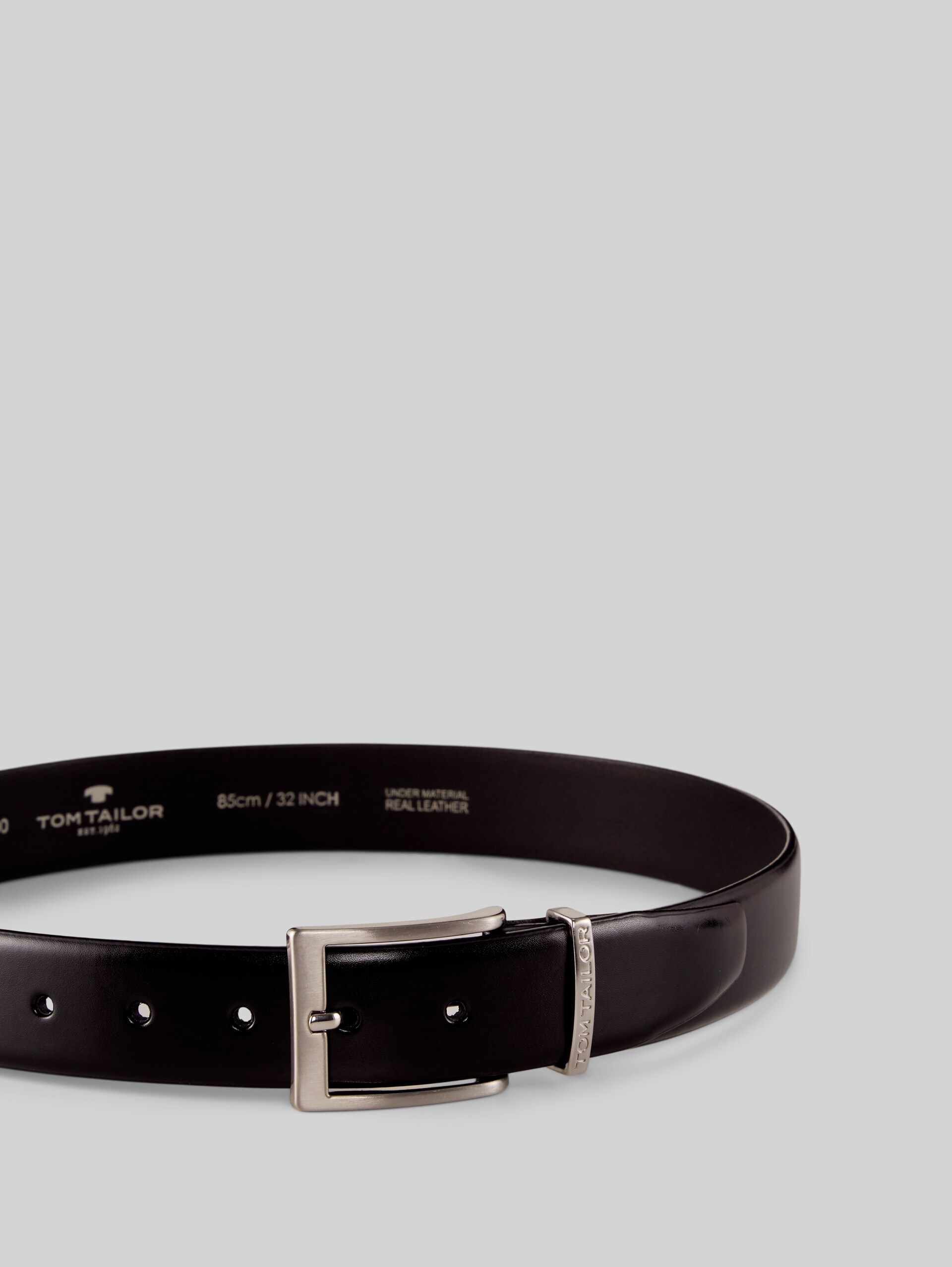 TTBILL belt with square pin buckle - black uni - Product view from top 