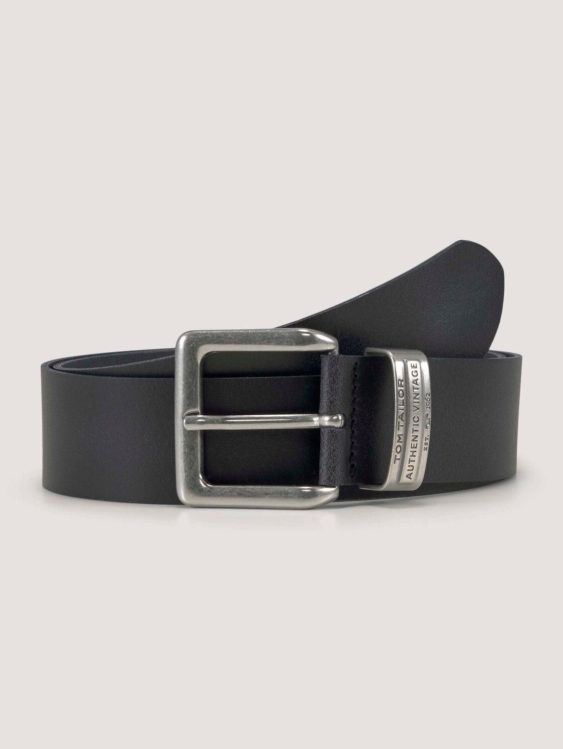 TTHARRY Ledergürtel mit eckiger Dornschließe - navy uni - Vorder-Produkt-Ansicht