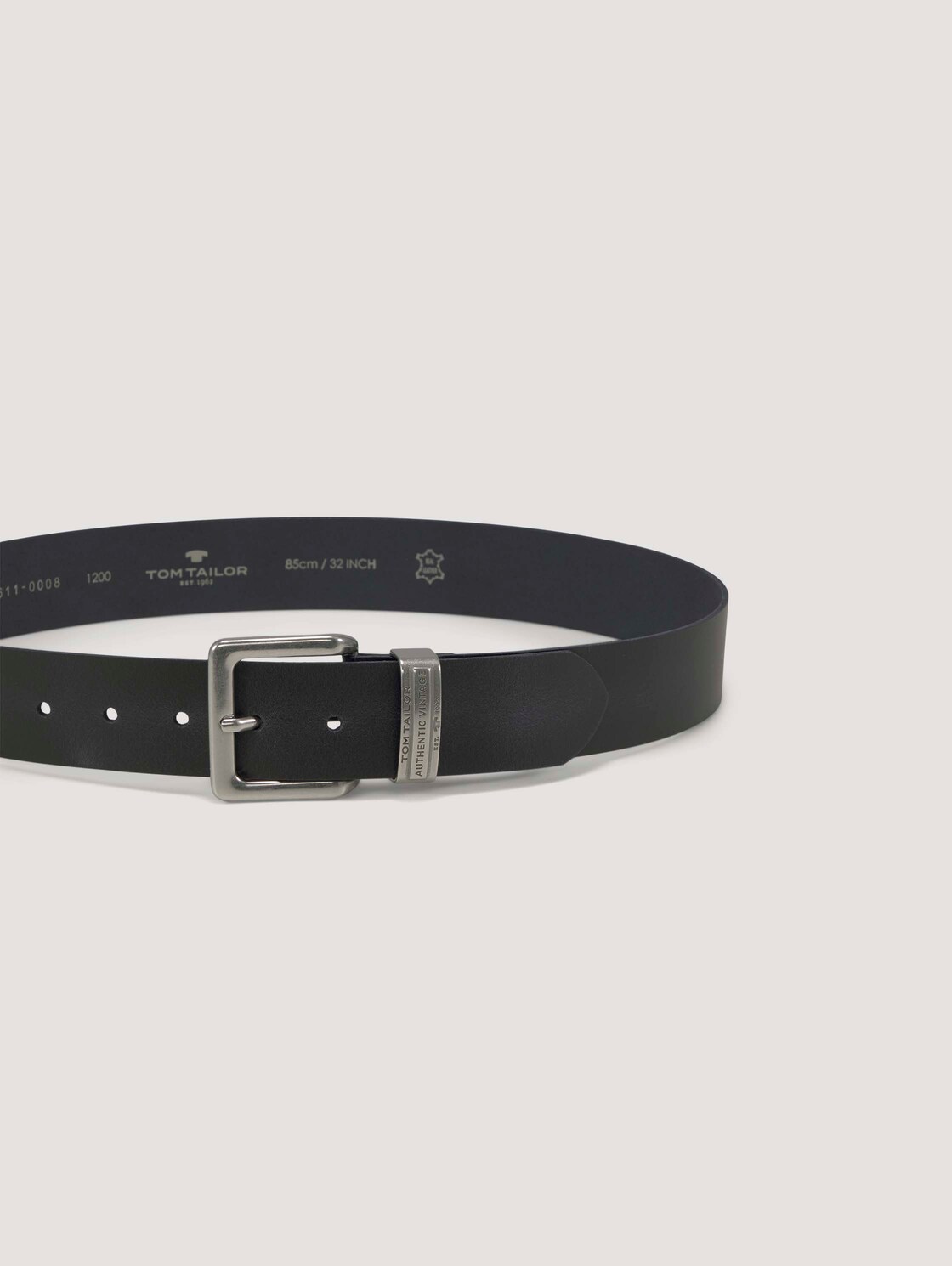 TTHARRY Ledergürtel mit eckiger Dornschließe - navy uni - Produkt-Ansicht von oben 