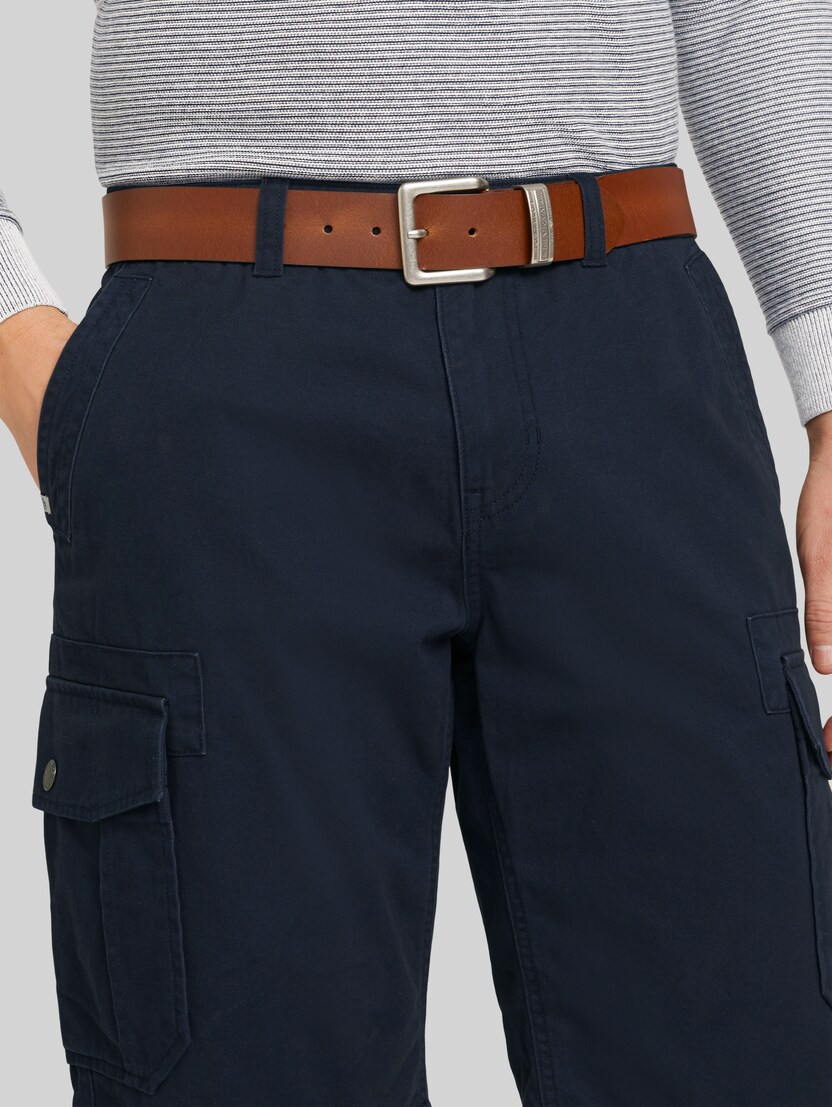 TTHARRY Ledergürtel mit eckiger Dornschließe von Men, light brown uni