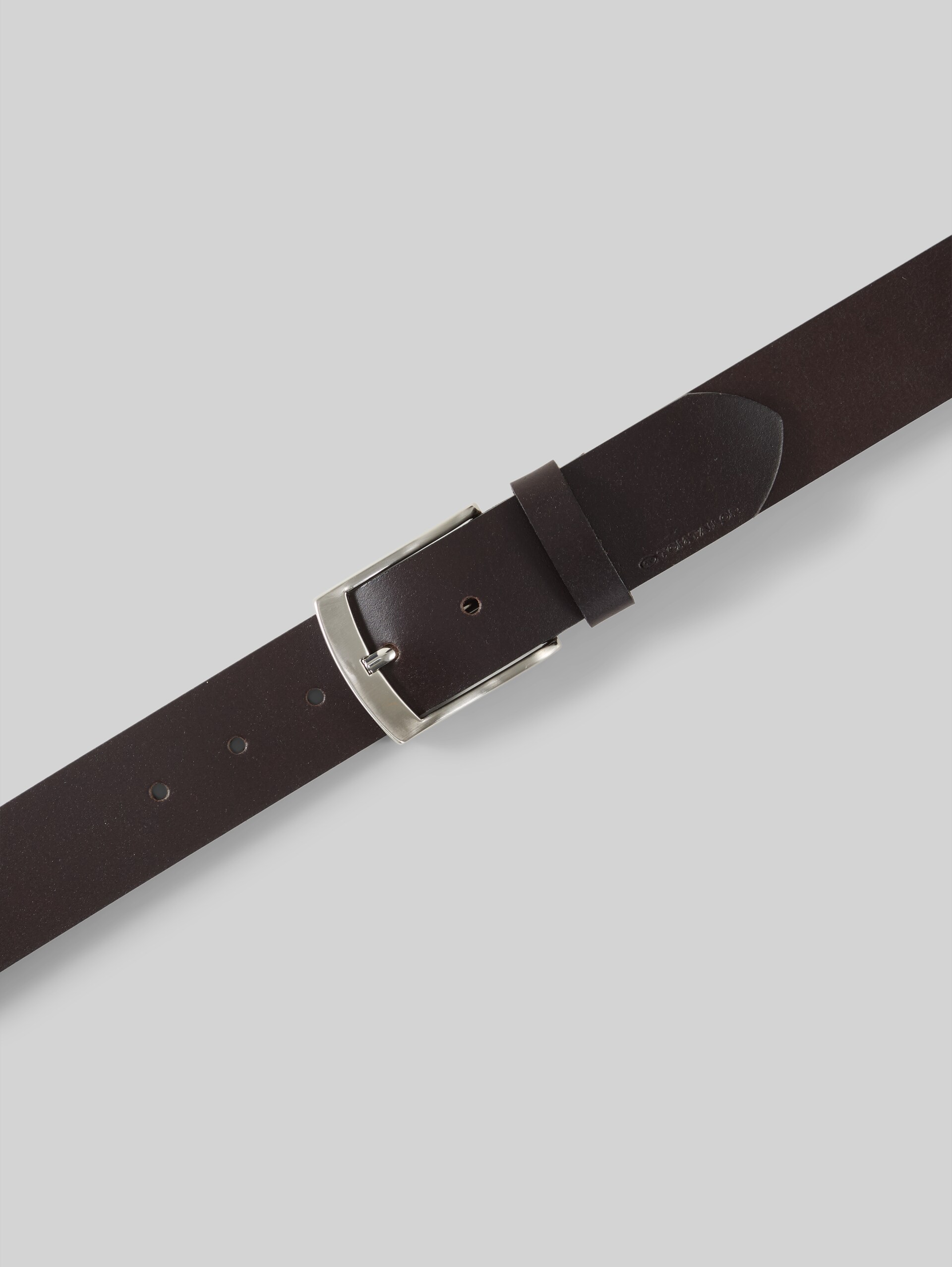 TTANDREW leather belt with square pin buckle - brown uni - Product view from top 