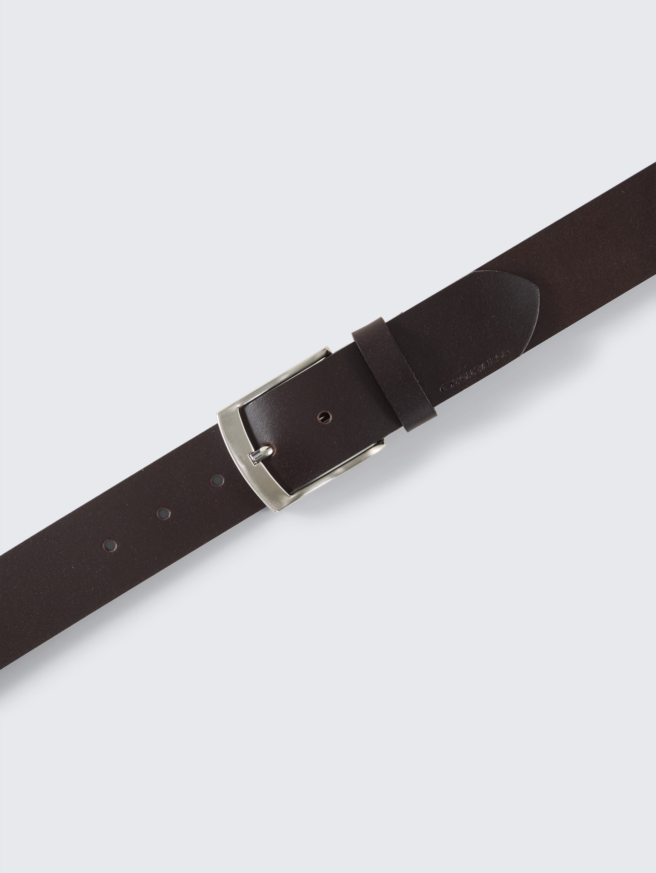 TTANDREW leren riem met vierkante gesp - brown_uni - 