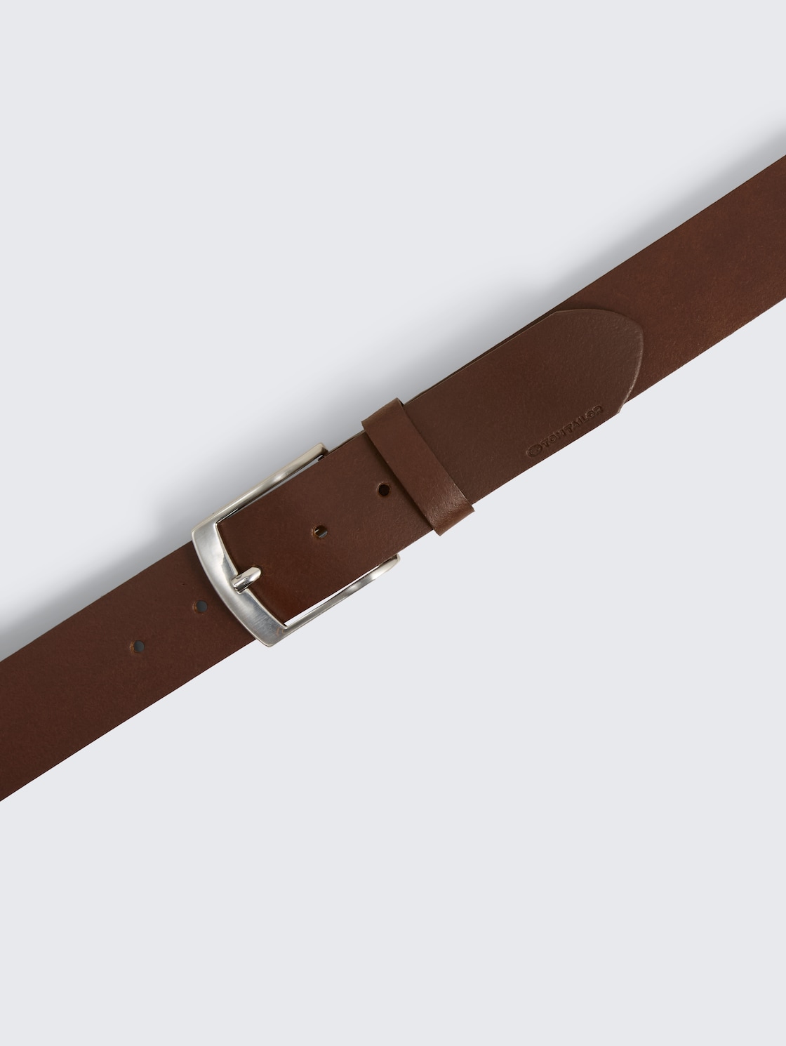 TTANDREW Ledergürtel mit eckiger Dornschließe - light brown uni - Produkt-Ansicht von oben 