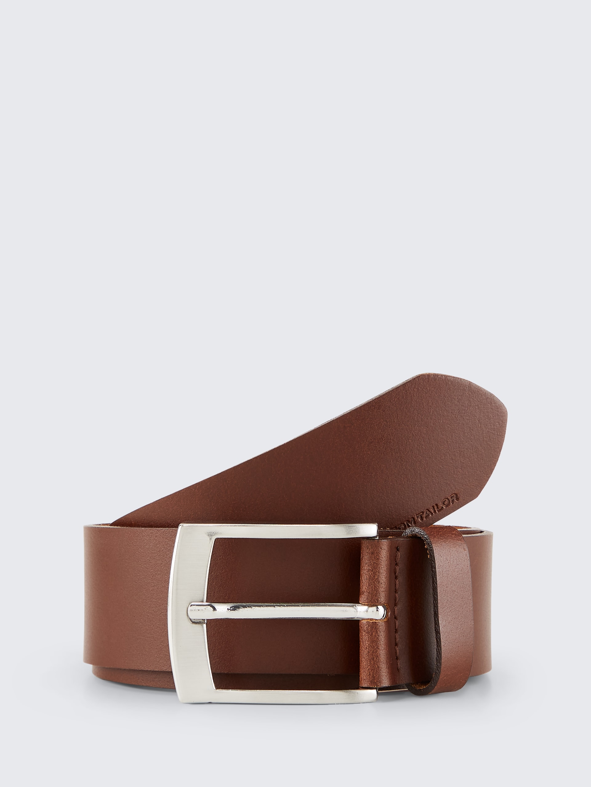 TTANDREW Ledergürtel mit eckiger Dornschließe - light brown uni - Vorder-Produkt-Ansicht