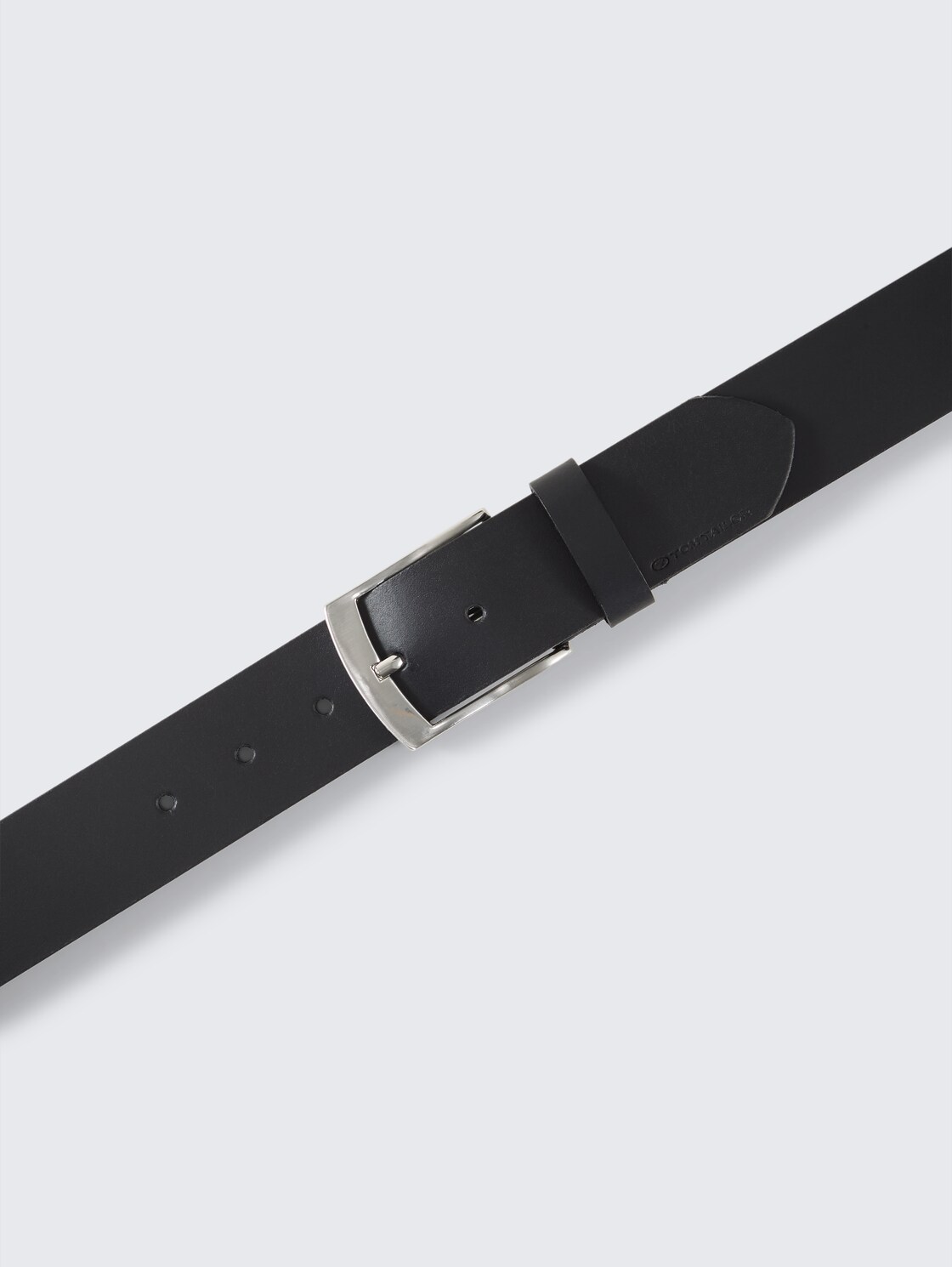 TTANDREW Ledergürtel mit eckiger Dornschließe - black uni - Produkt-Ansicht von oben 