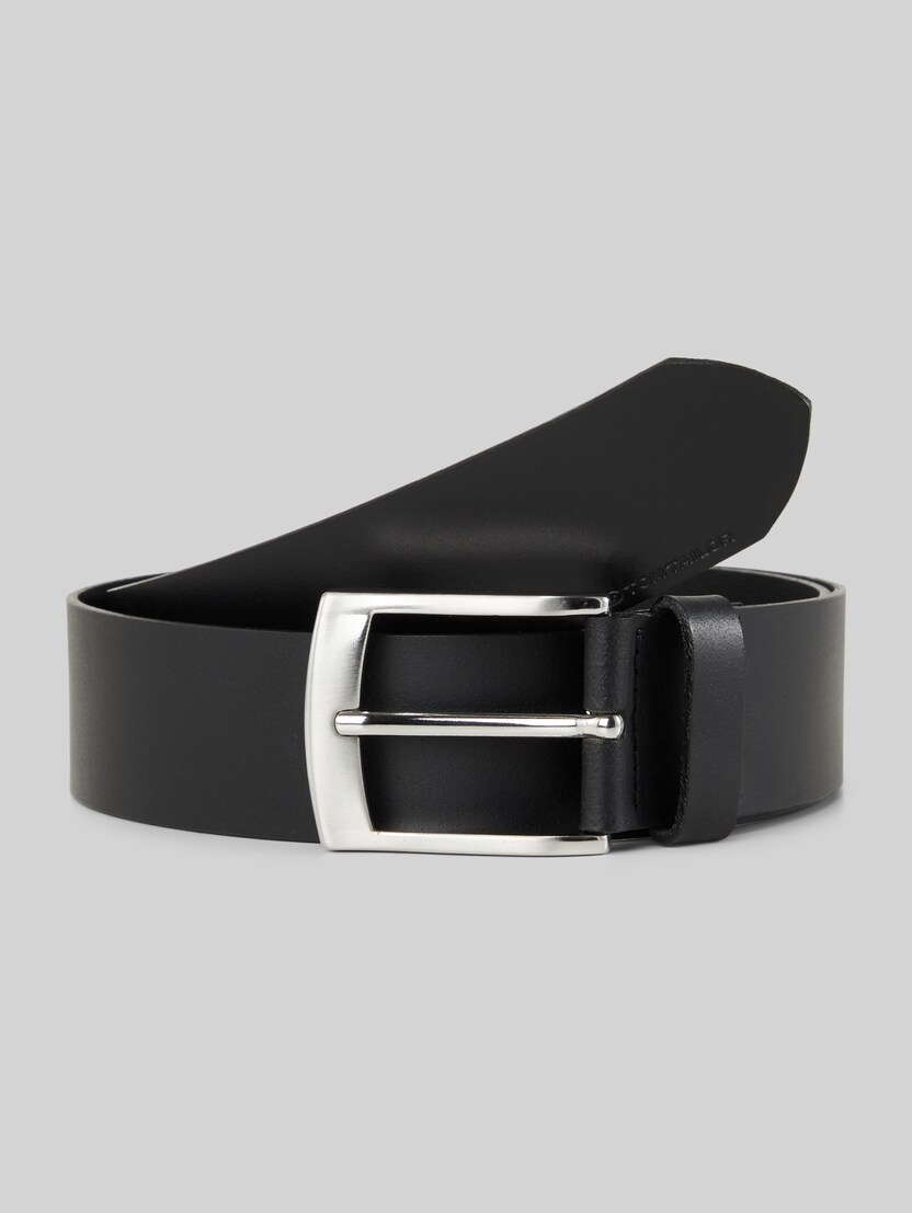 TTANDREW leather belt with square pin buckle by Men, black uni