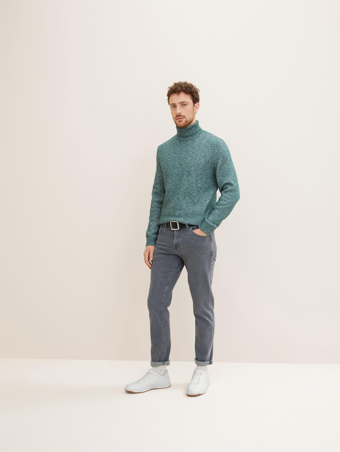 TTTED Ledergürtel mit eckiger Dornschließe von Men, black uni