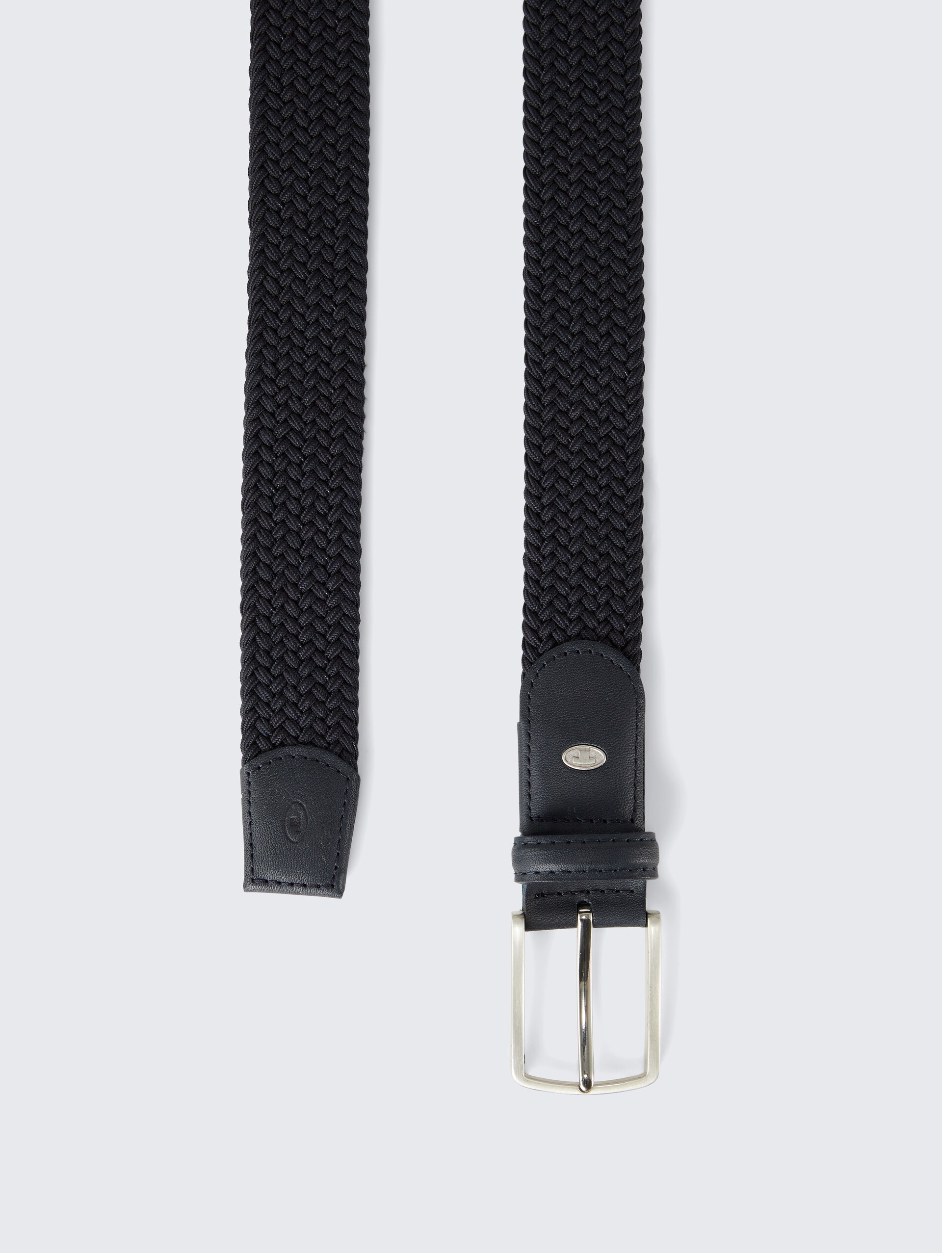 TTALEX elastischer Flechtgürtel mit eckiger Dornschließe - navy uni - Produkt-Ansicht von oben 