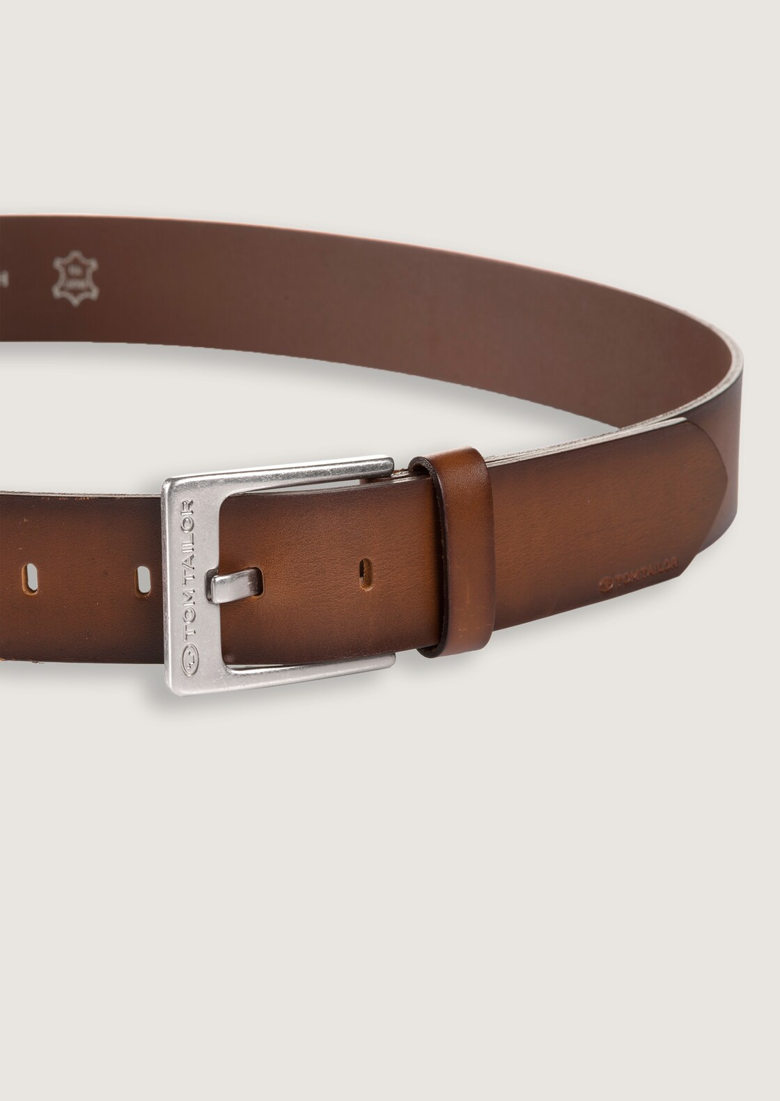 TTCALVIN Ledergürtel mit eckiger Dornschließe - light brown uni - Produkt-Ansicht von oben 