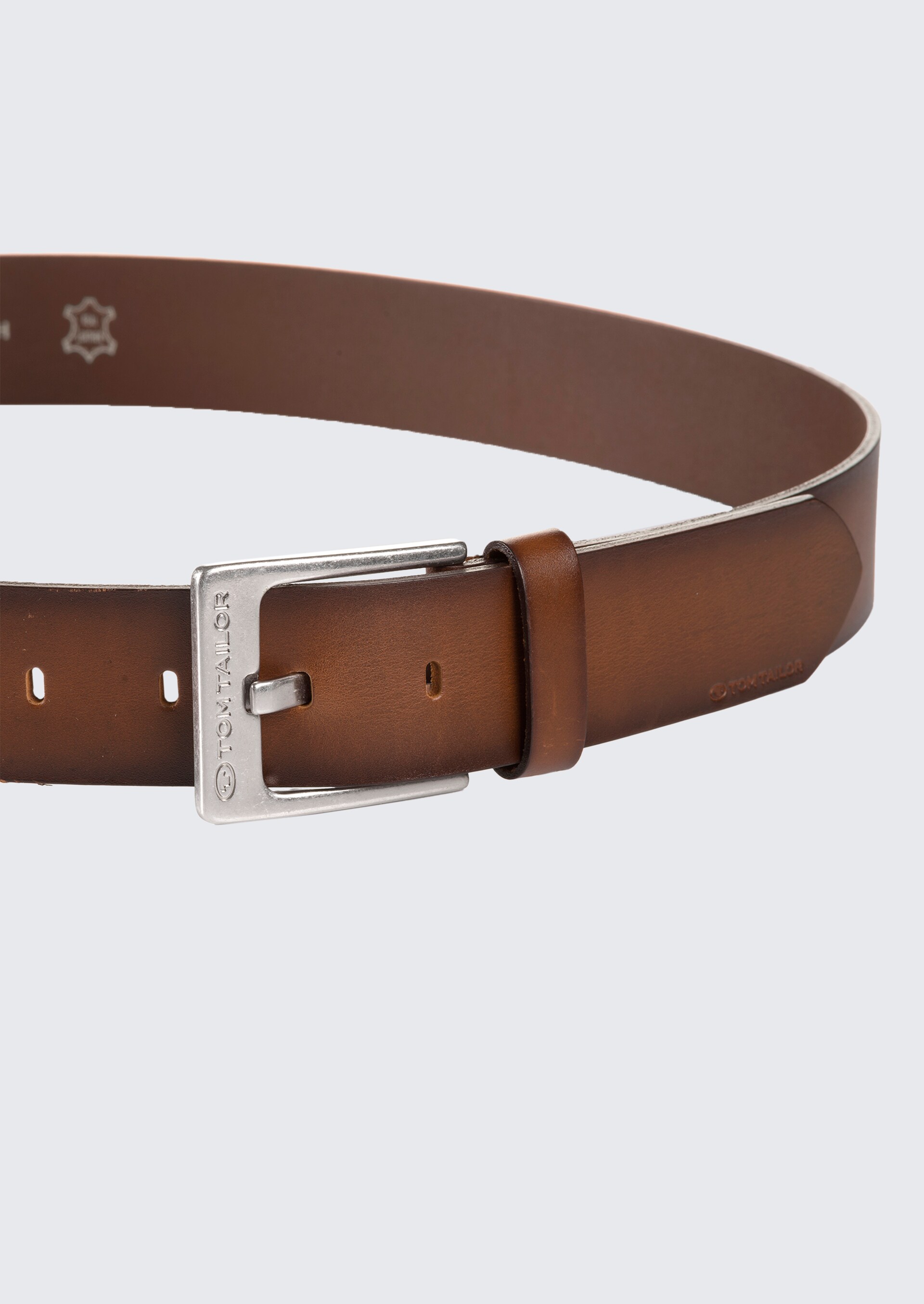 TTCALVIN Ledergürtel mit eckiger Dornschließe - light brown uni - Produkt-Ansicht von oben 